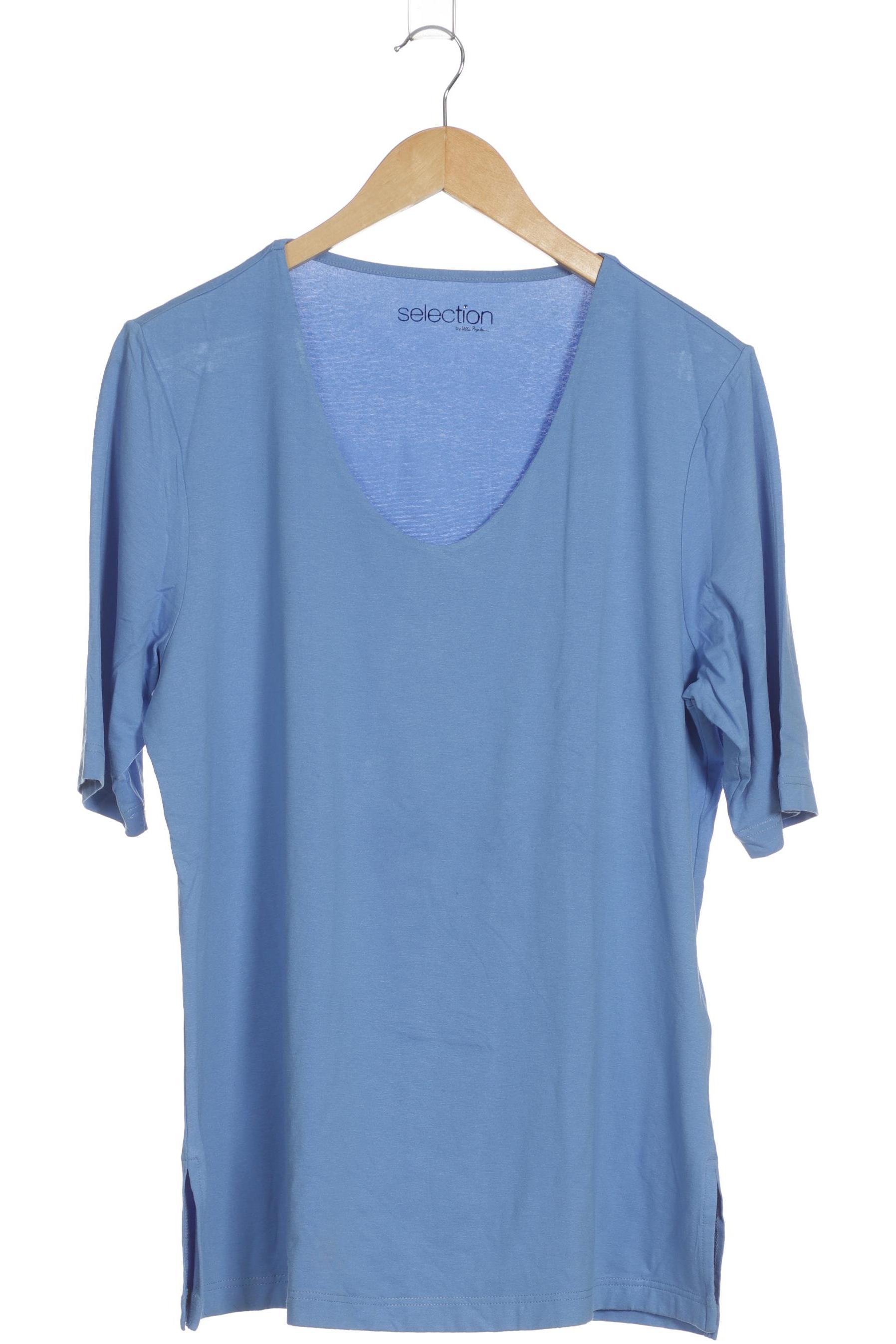 

Selection by Ulla Popken Damen T-Shirt, blau, Gr. 42