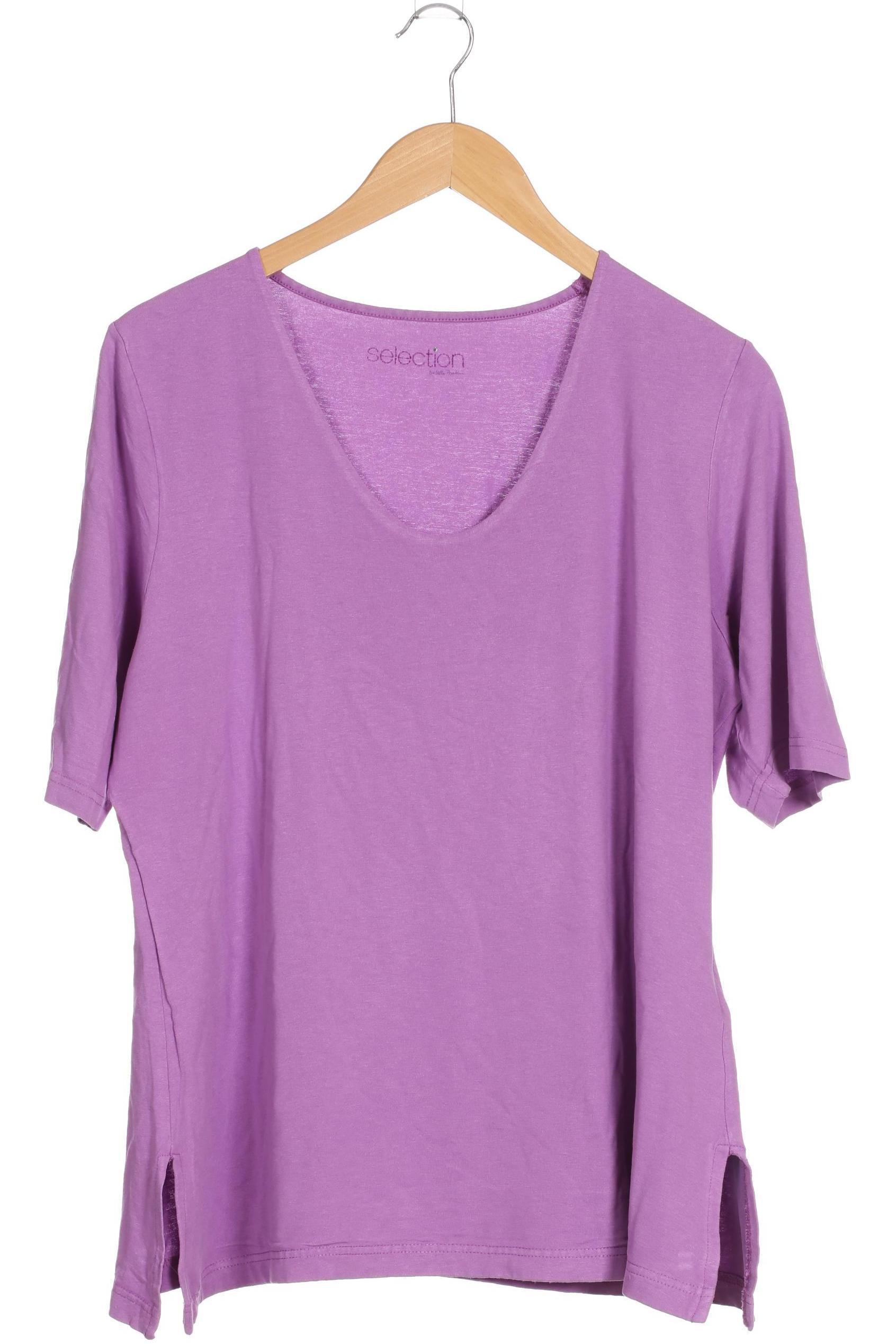 Thumbnail - Selection by Ulla Popken Damen T-Shirt, lila, Gr. 42