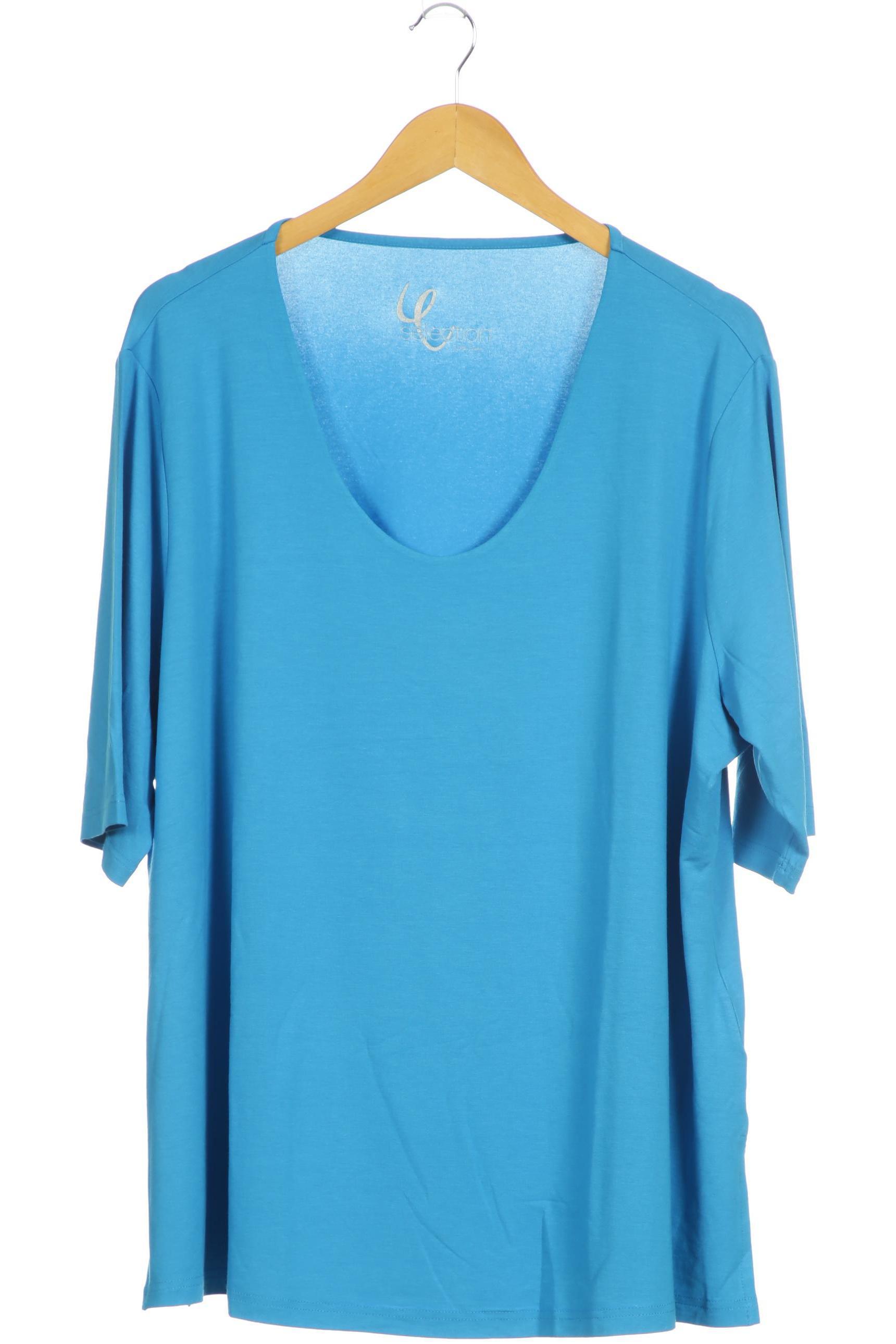 

Selection by Ulla Popken Damen T-Shirt, blau, Gr. 50