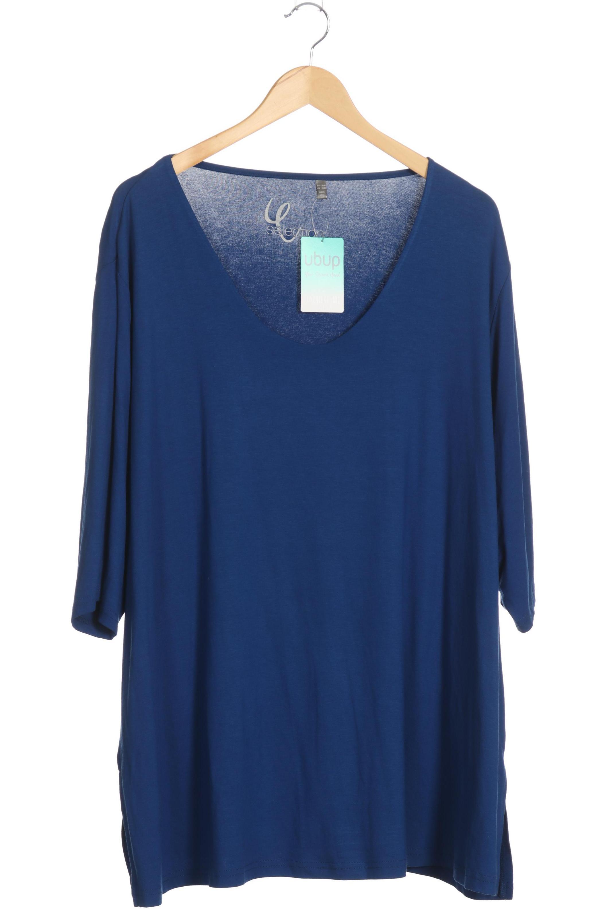 

Selection by Ulla Popken Damen T-Shirt, blau, Gr. 58