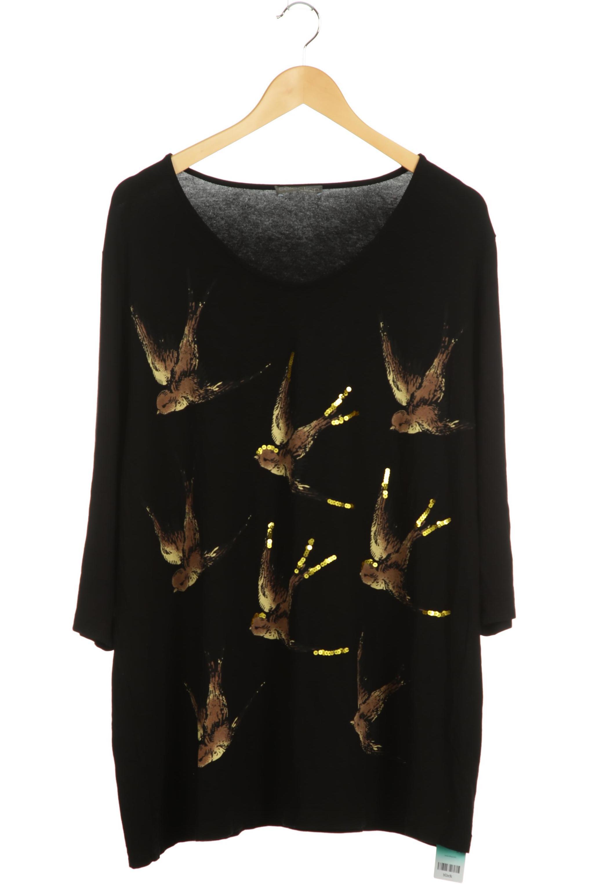 

Selection by Ulla Popken Damen T-Shirt, schwarz, Gr. 50