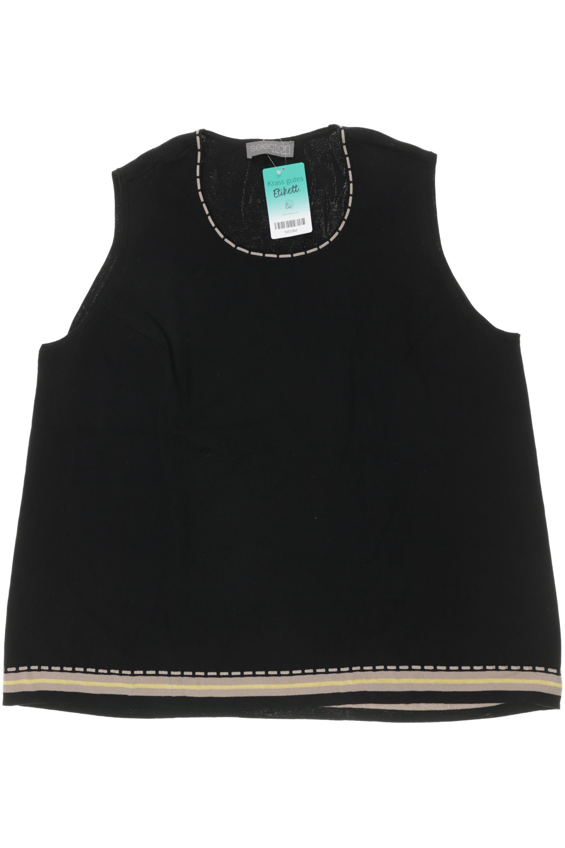 

Selection by Ulla Popken Damen Top, schwarz, Gr. 50