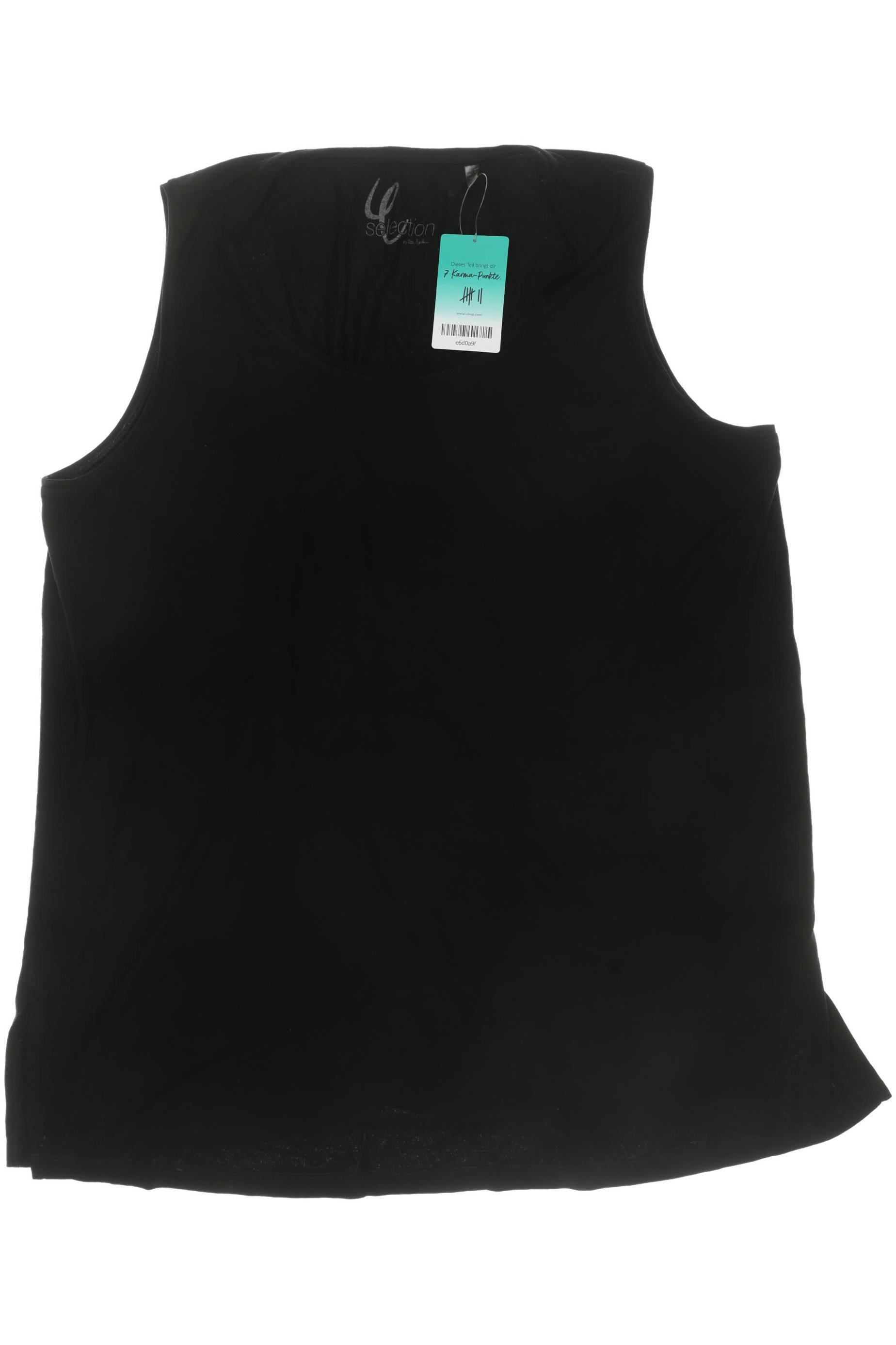 

Selection by Ulla Popken Damen Top, schwarz, Gr. 50