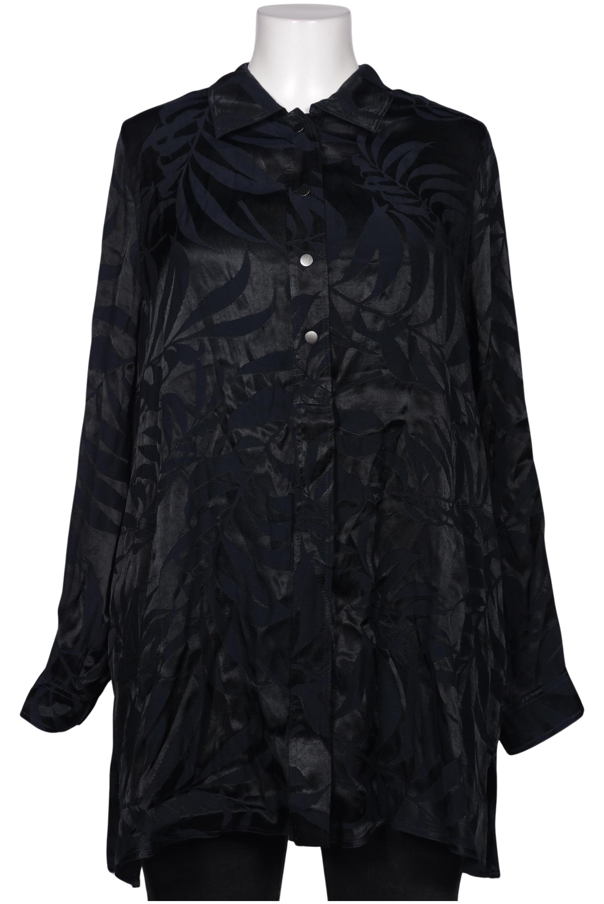 

Selection by Ulla Popken Damen Bluse, marineblau, Gr. 46