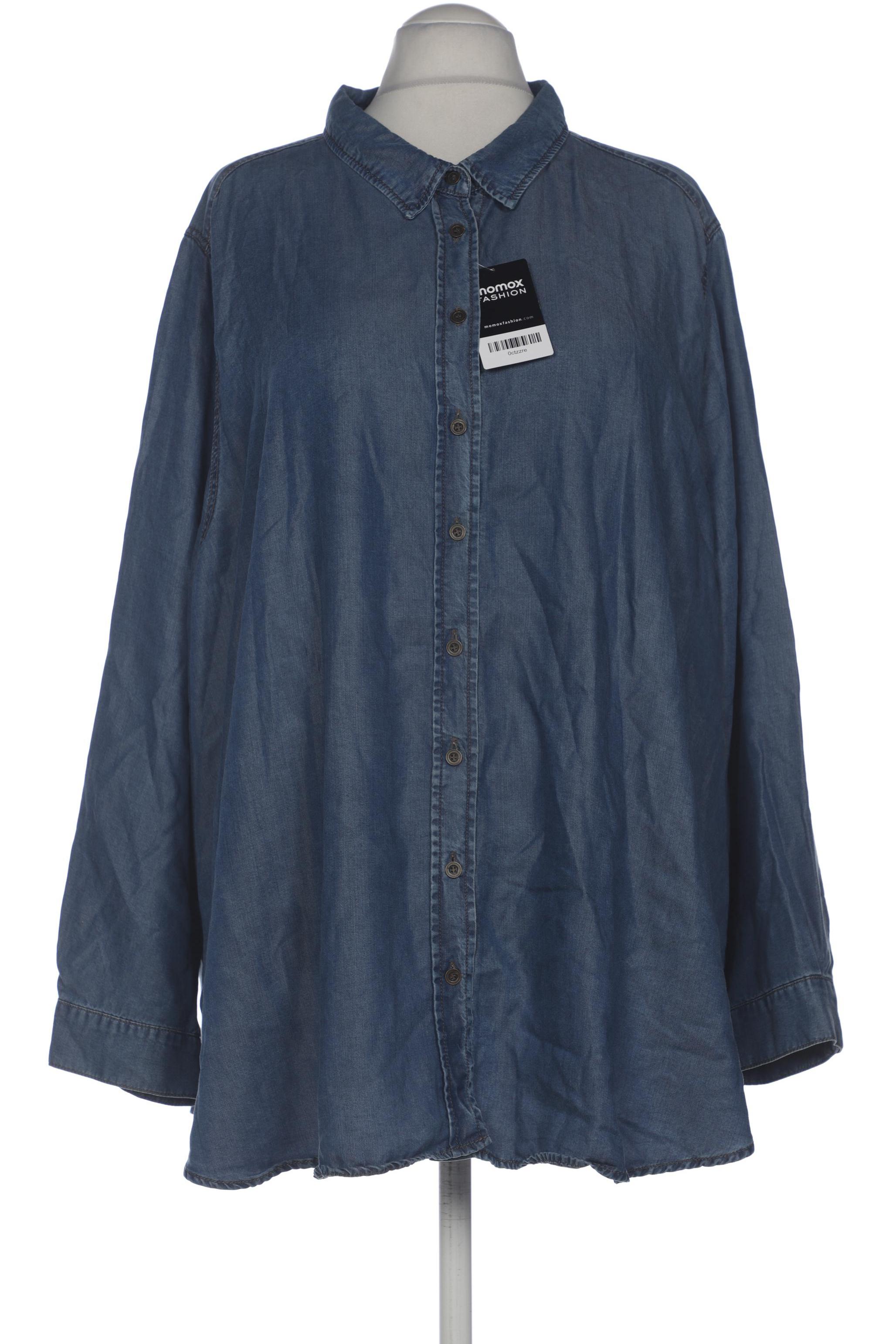 

Selection by Ulla Popken Damen Bluse, blau, Gr. 58