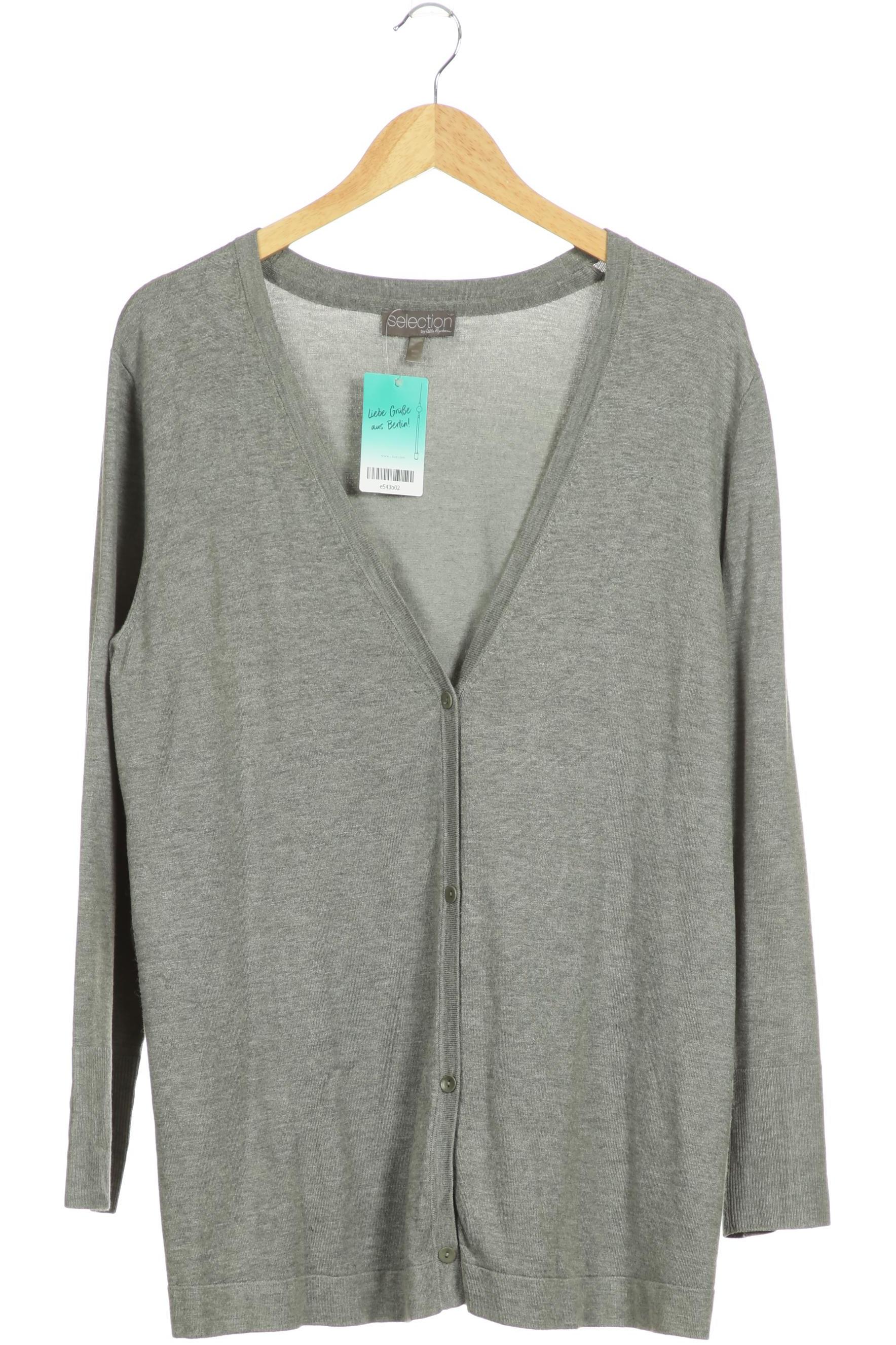 

Selection by Ulla Popken Damen Strickjacke, grau, Gr. 42