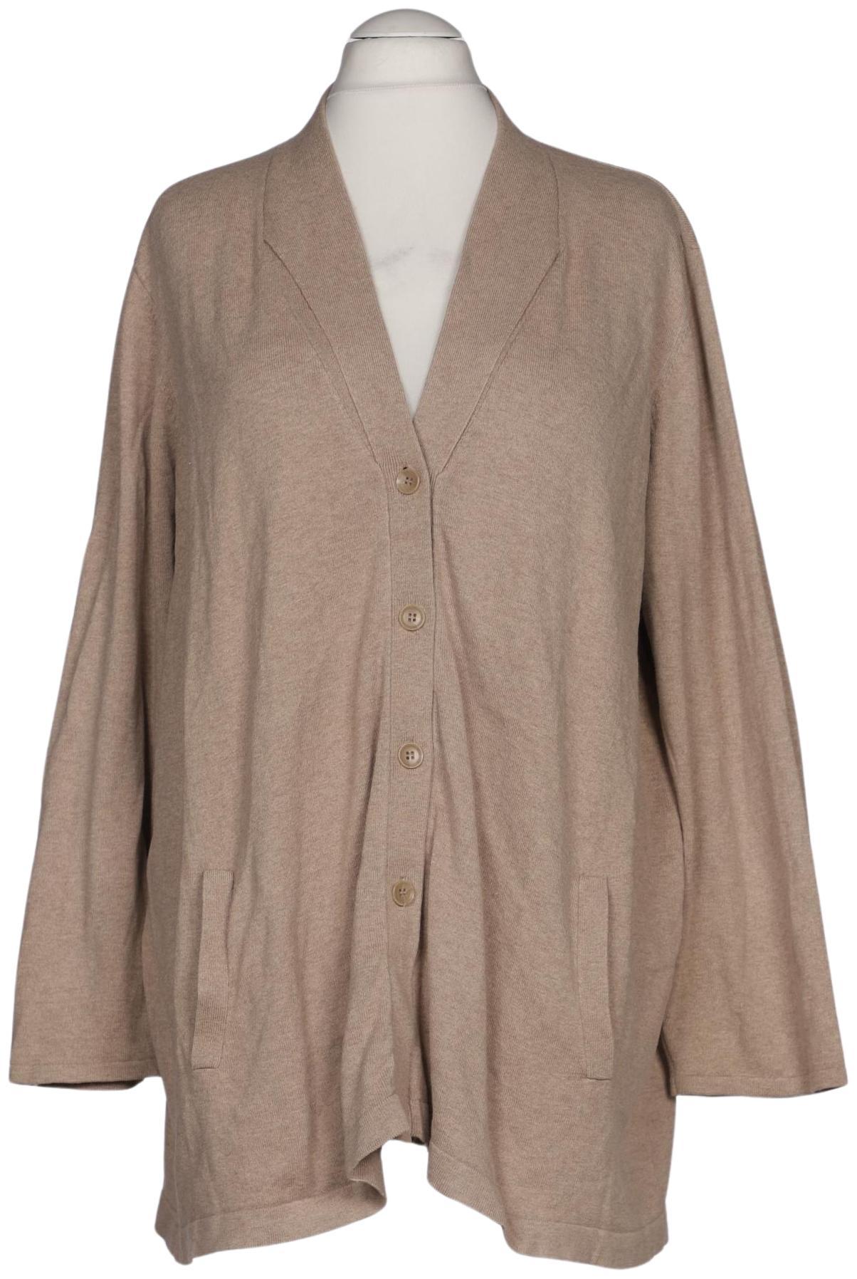 

Selection by Ulla Popken Damen Strickjacke, beige, Gr. 52