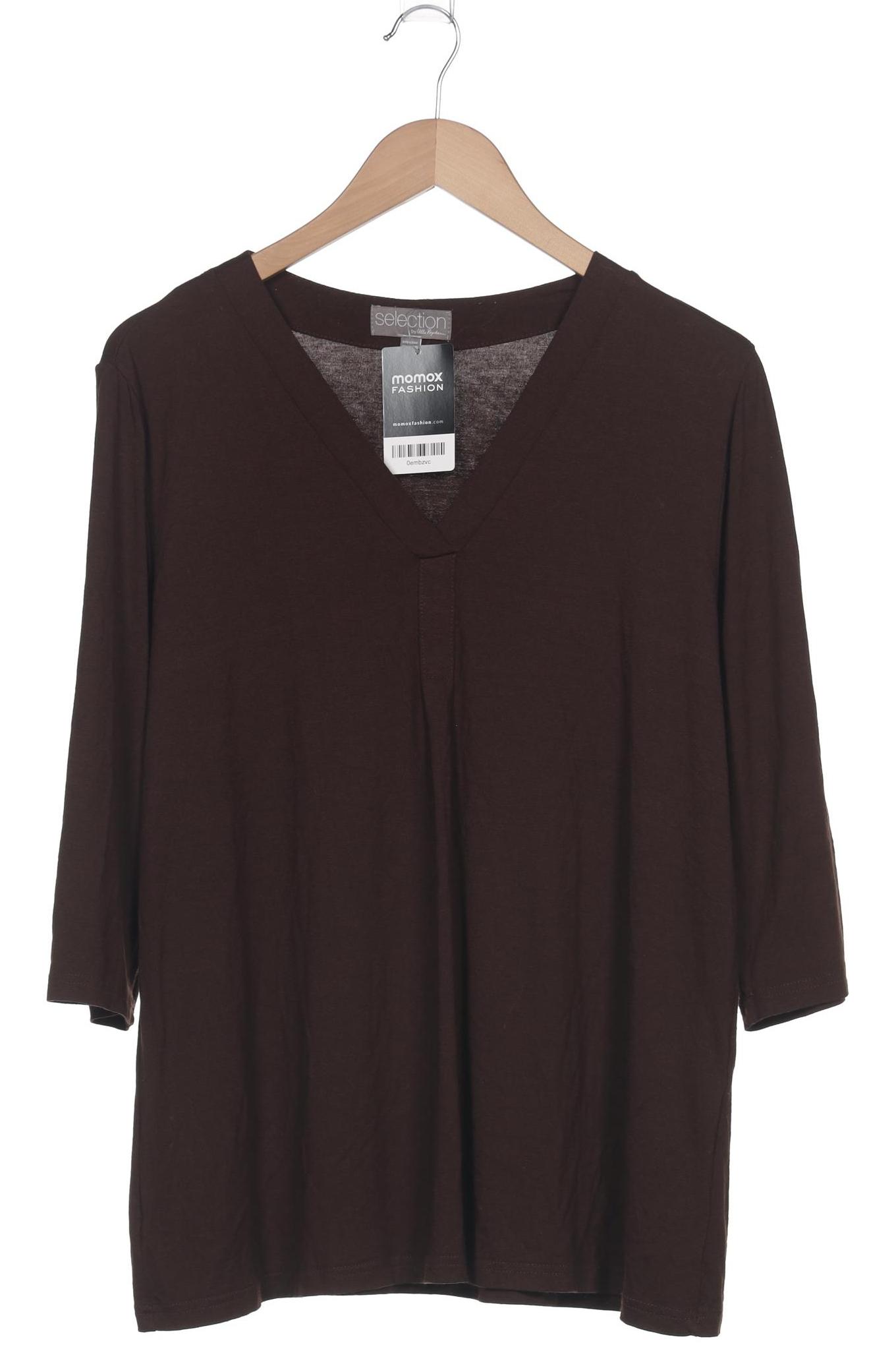 

Selection by Ulla Popken Damen Langarmshirt, braun, Gr. 42