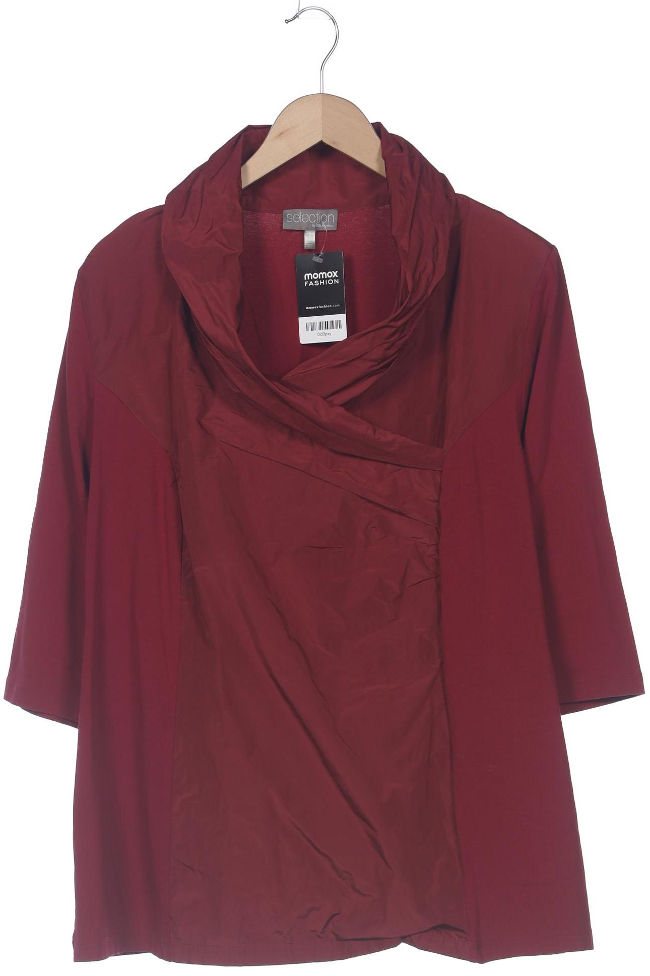 

Selection by Ulla Popken Damen Langarmshirt, bordeaux, Gr. 50