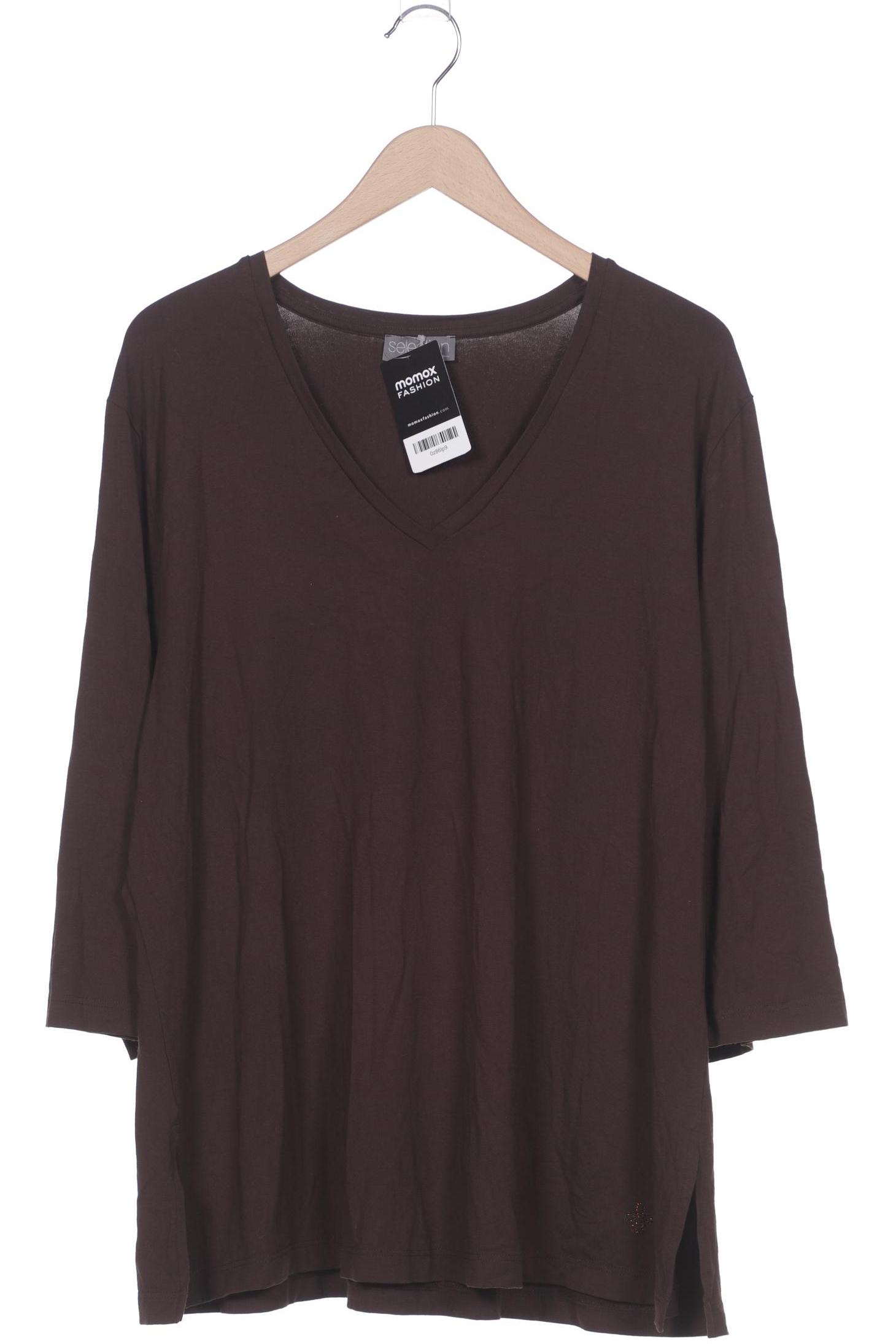 

Selection by Ulla Popken Damen Langarmshirt, braun, Gr. 50