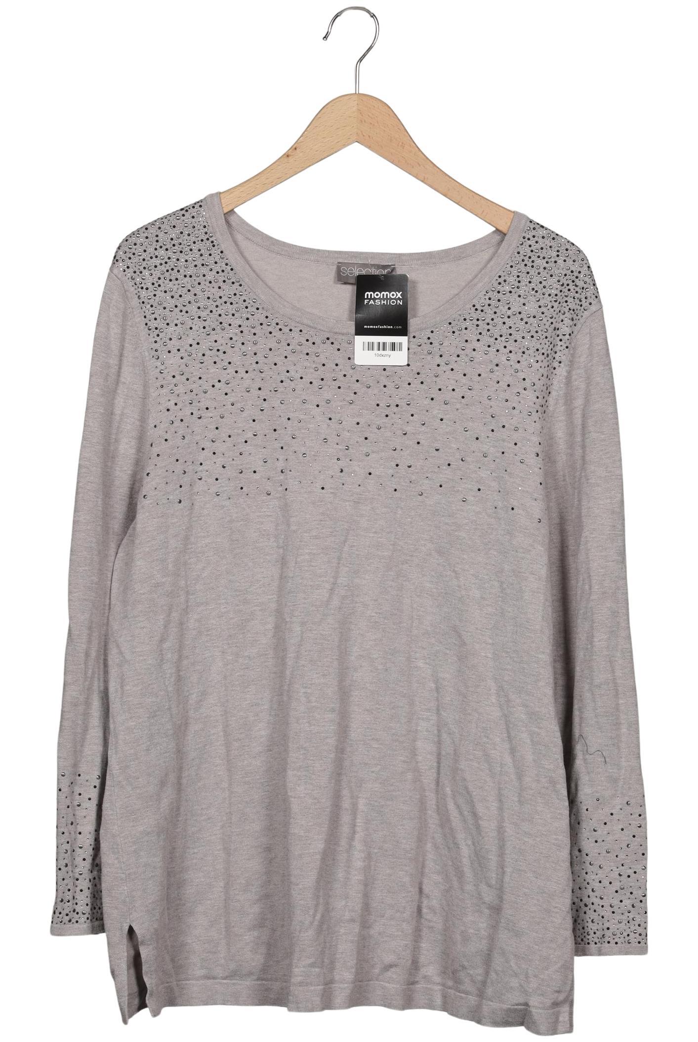 

Selection by Ulla Popken Damen Pullover, grau, Gr. 46