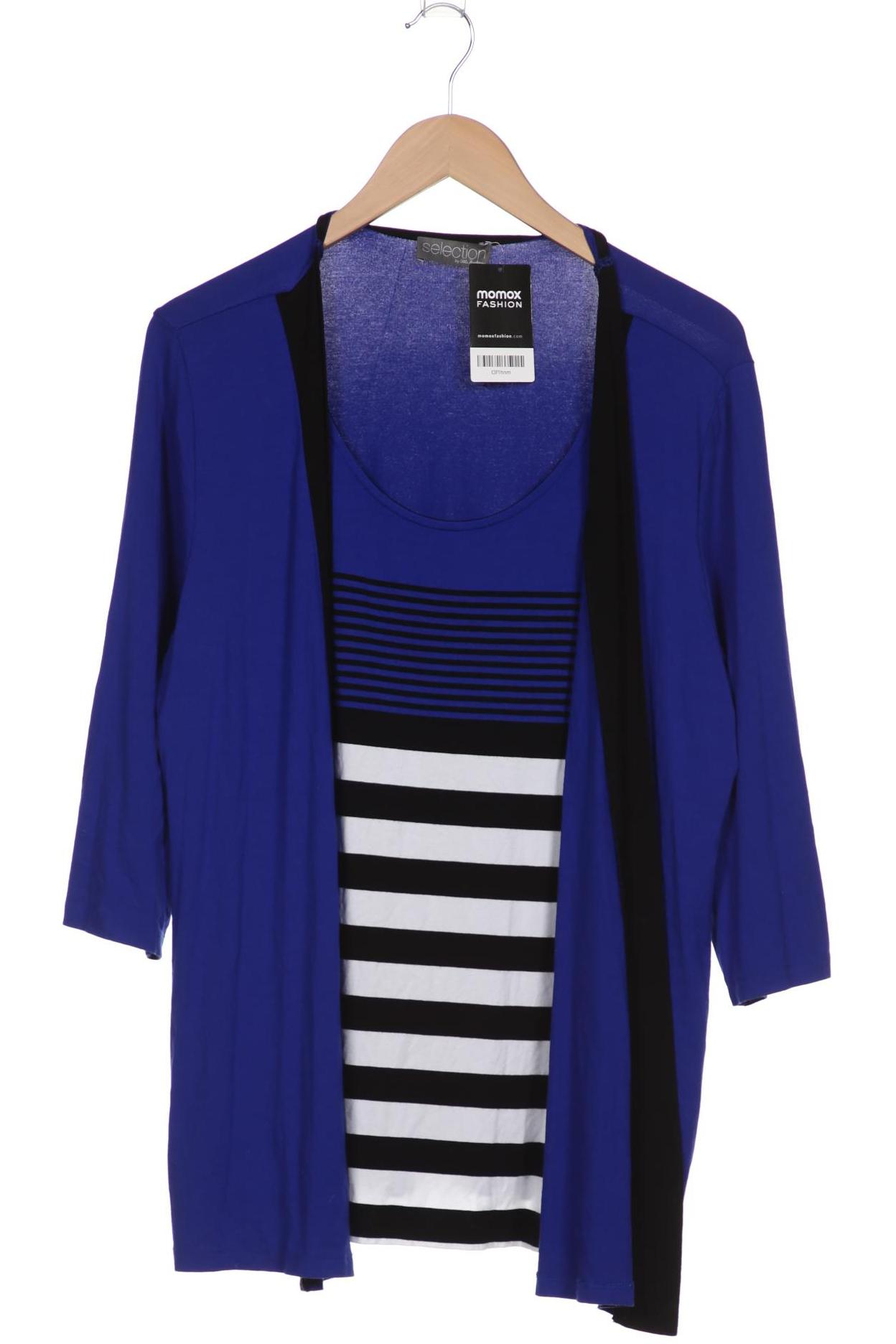 

Selection by Ulla Popken Damen Langarmshirt, blau, Gr. 46