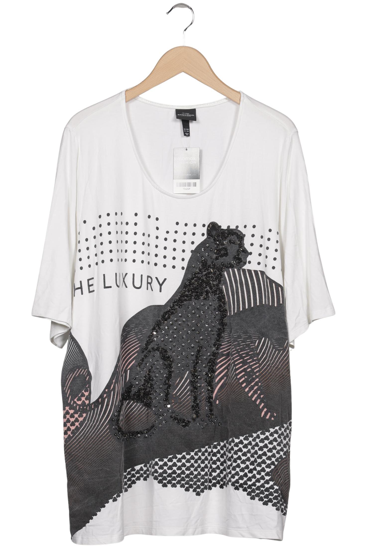 

Selection by Ulla Popken Damen T-Shirt, weiß, Gr. 50