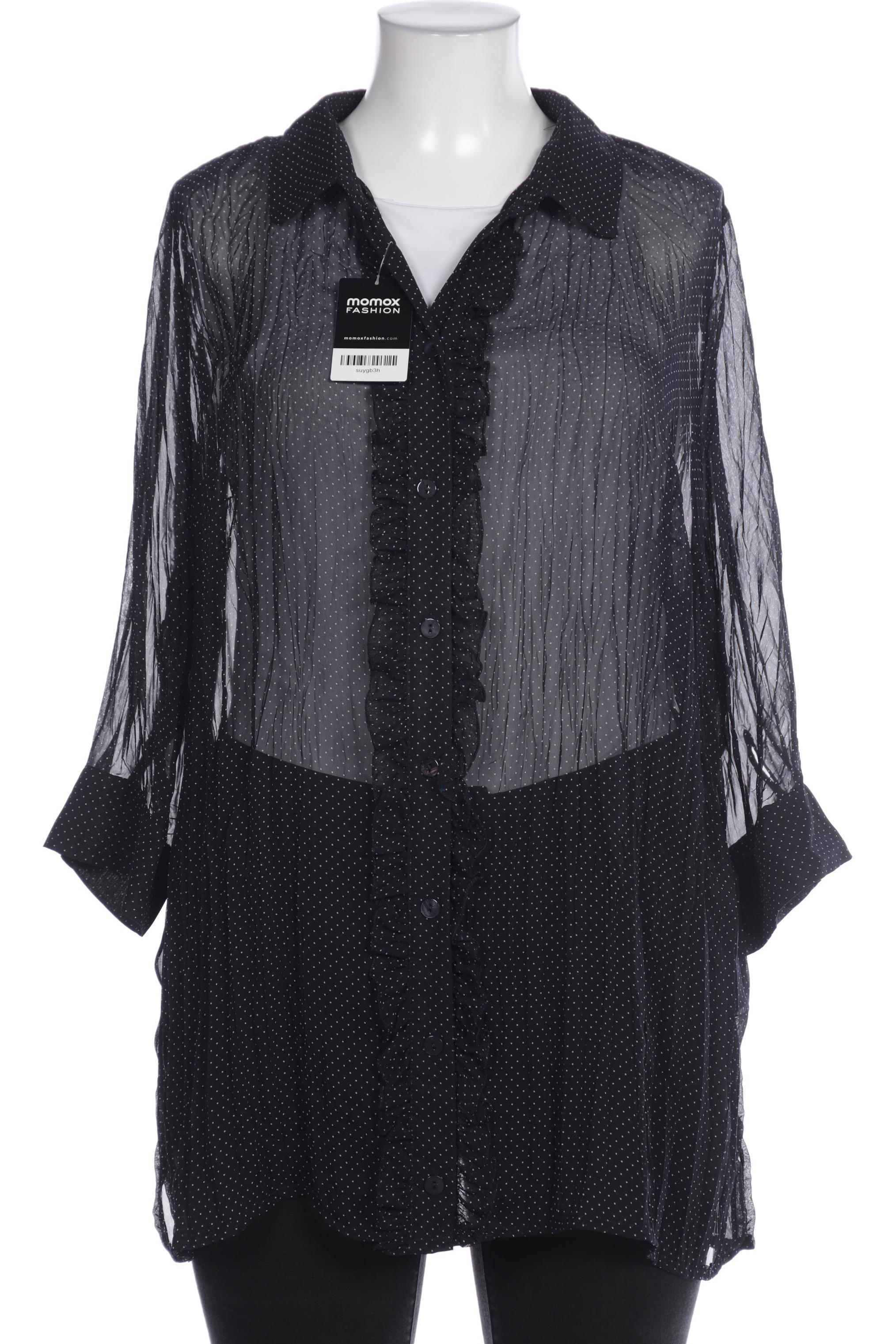 

Selection by Ulla Popken Damen Bluse, marineblau, Gr. 46