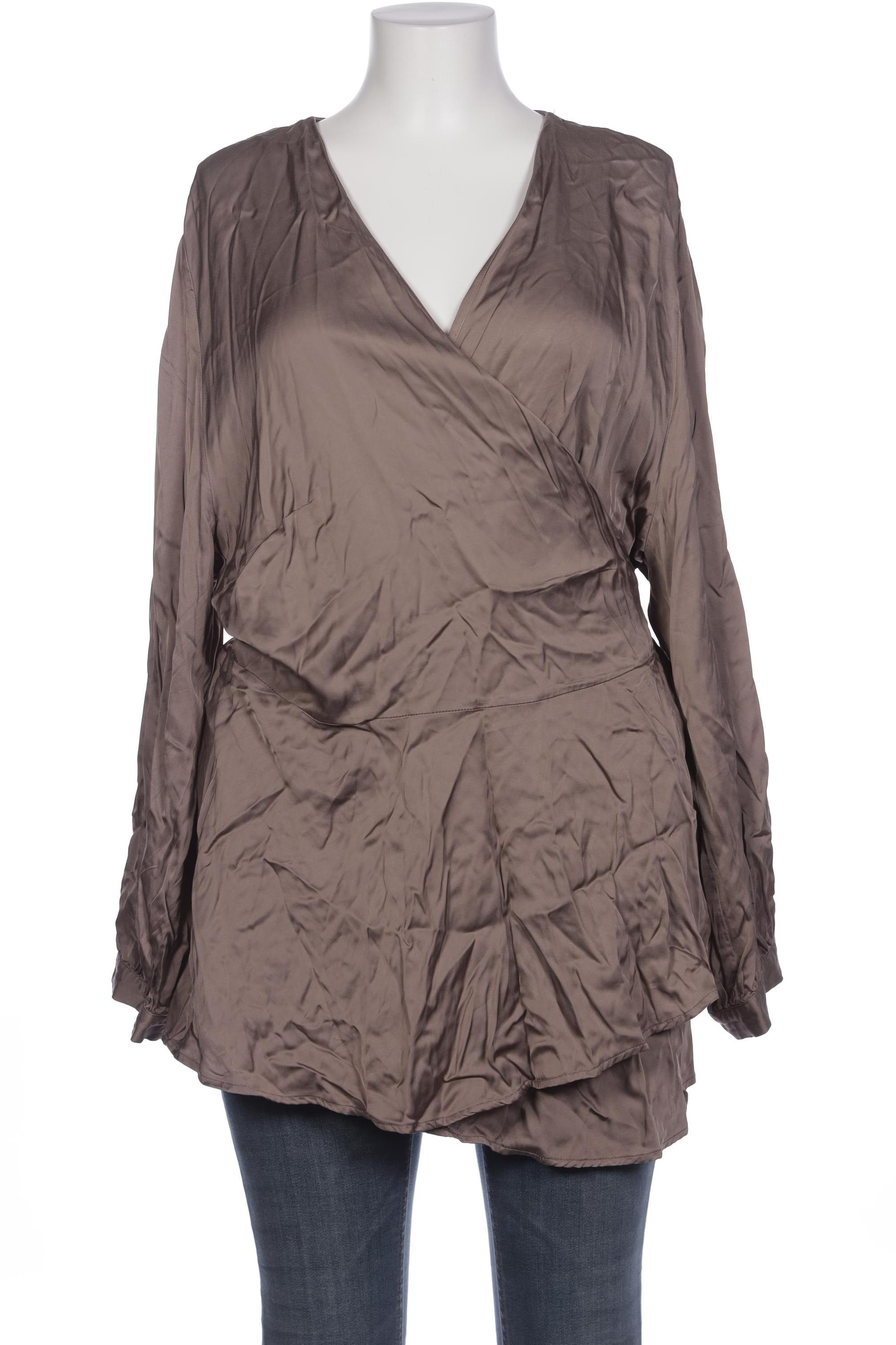 

Selection by Ulla Popken Damen Bluse, braun, Gr. 46