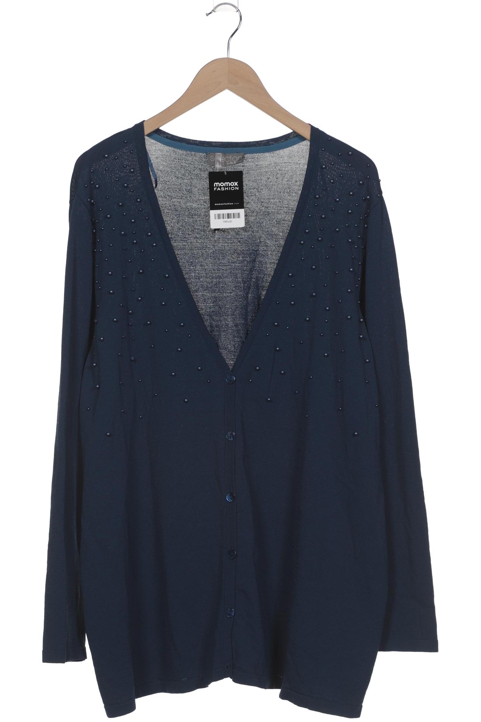 

Selection by Ulla Popken Damen Strickjacke, blau, Gr. 50
