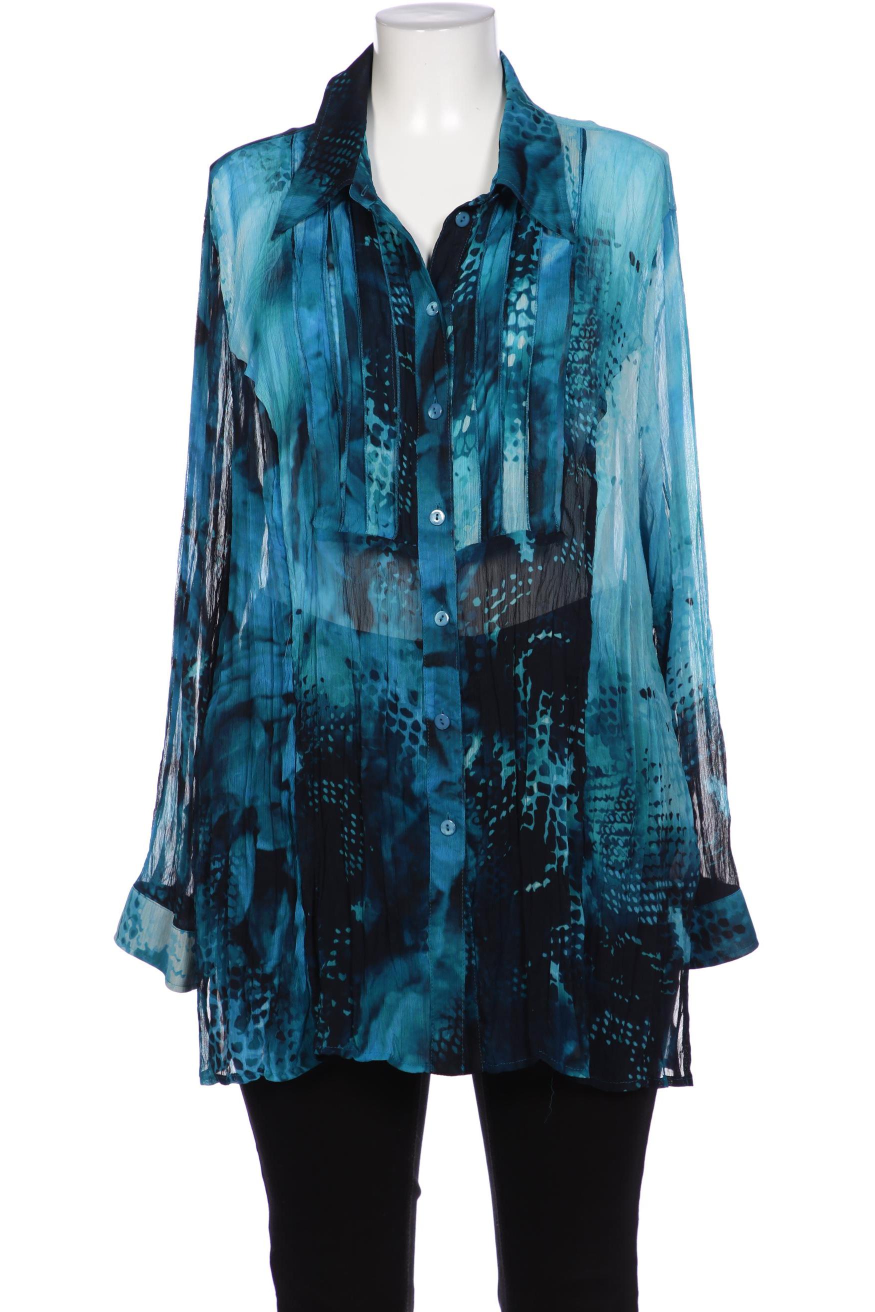 

Selection by Ulla Popken Damen Bluse, blau, Gr. 46