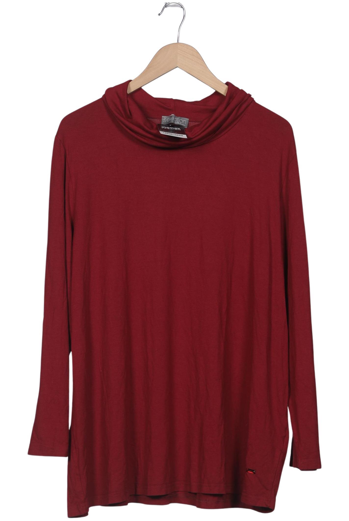 

Selection by Ulla Popken Damen Langarmshirt, bordeaux, Gr. 50