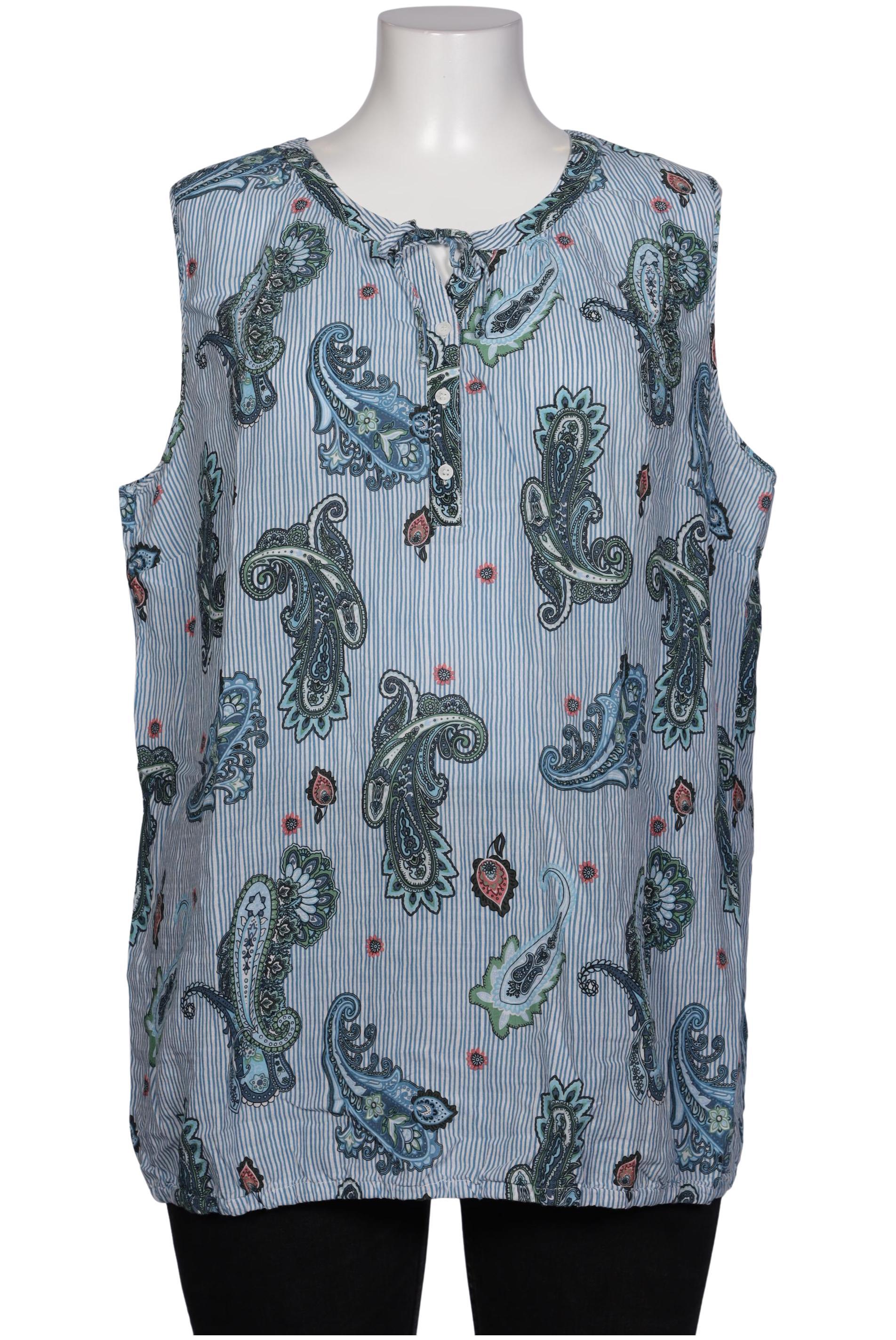 

Selection by Ulla Popken Damen Bluse, blau, Gr. 50