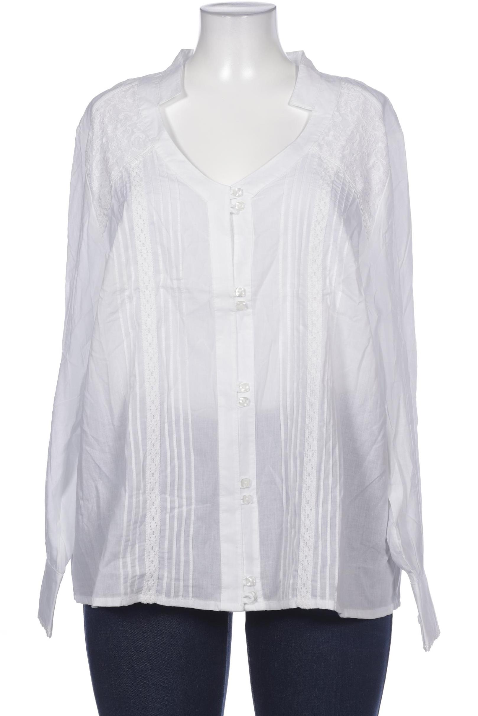 

Selection by Ulla Popken Damen Bluse, weiß, Gr. 48