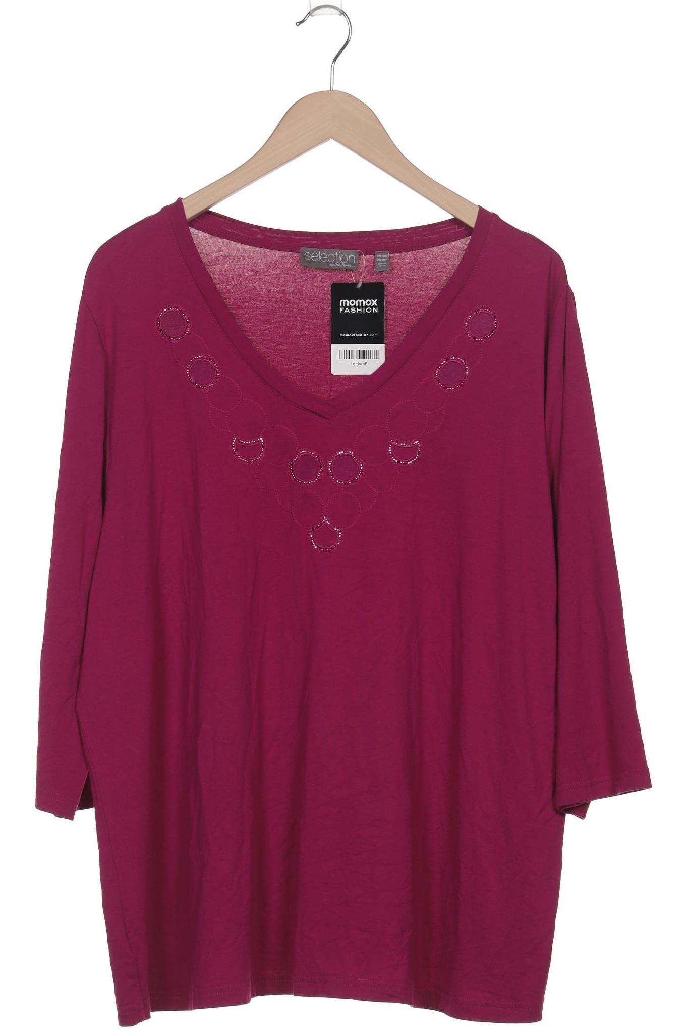 

Selection by Ulla Popken Damen Langarmshirt, bordeaux, Gr. 50