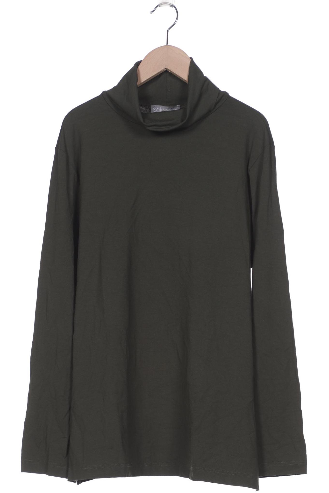 

Selection by Ulla Popken Damen Langarmshirt, grün, Gr. 42