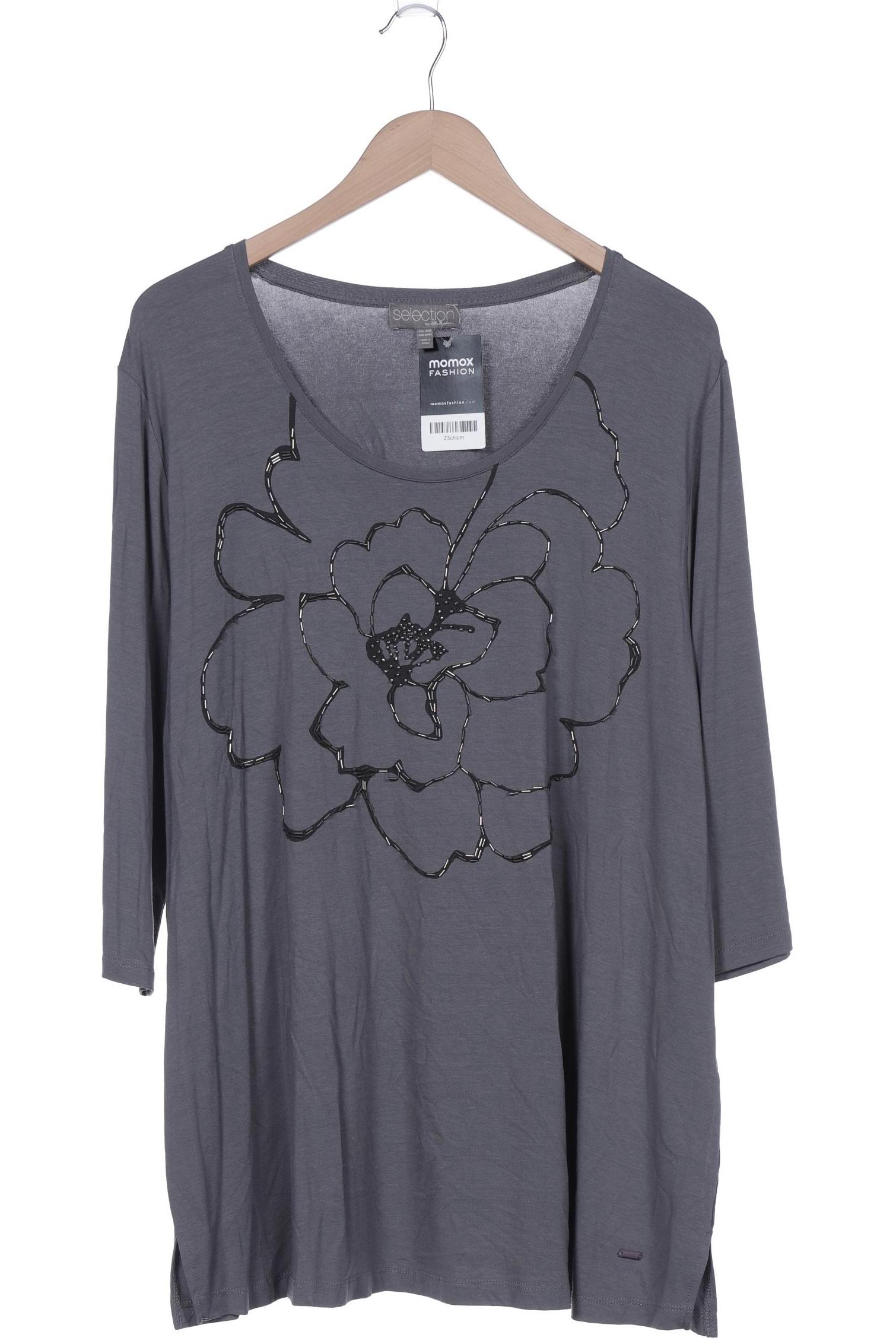 

Selection by Ulla Popken Damen Langarmshirt, grau, Gr. 50