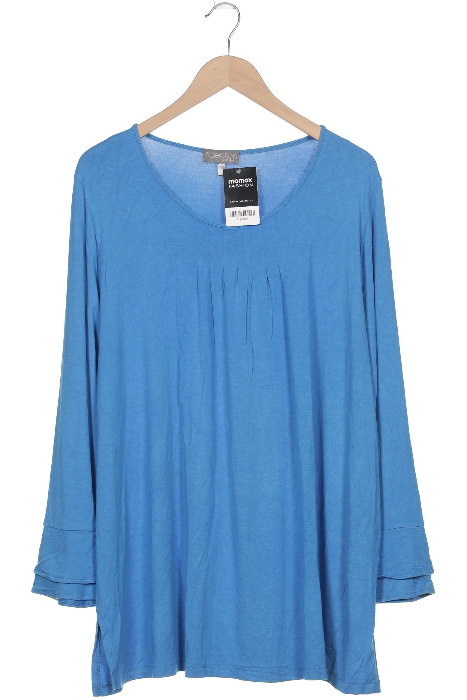 

Selection by Ulla Popken Damen Langarmshirt, blau, Gr. 46
