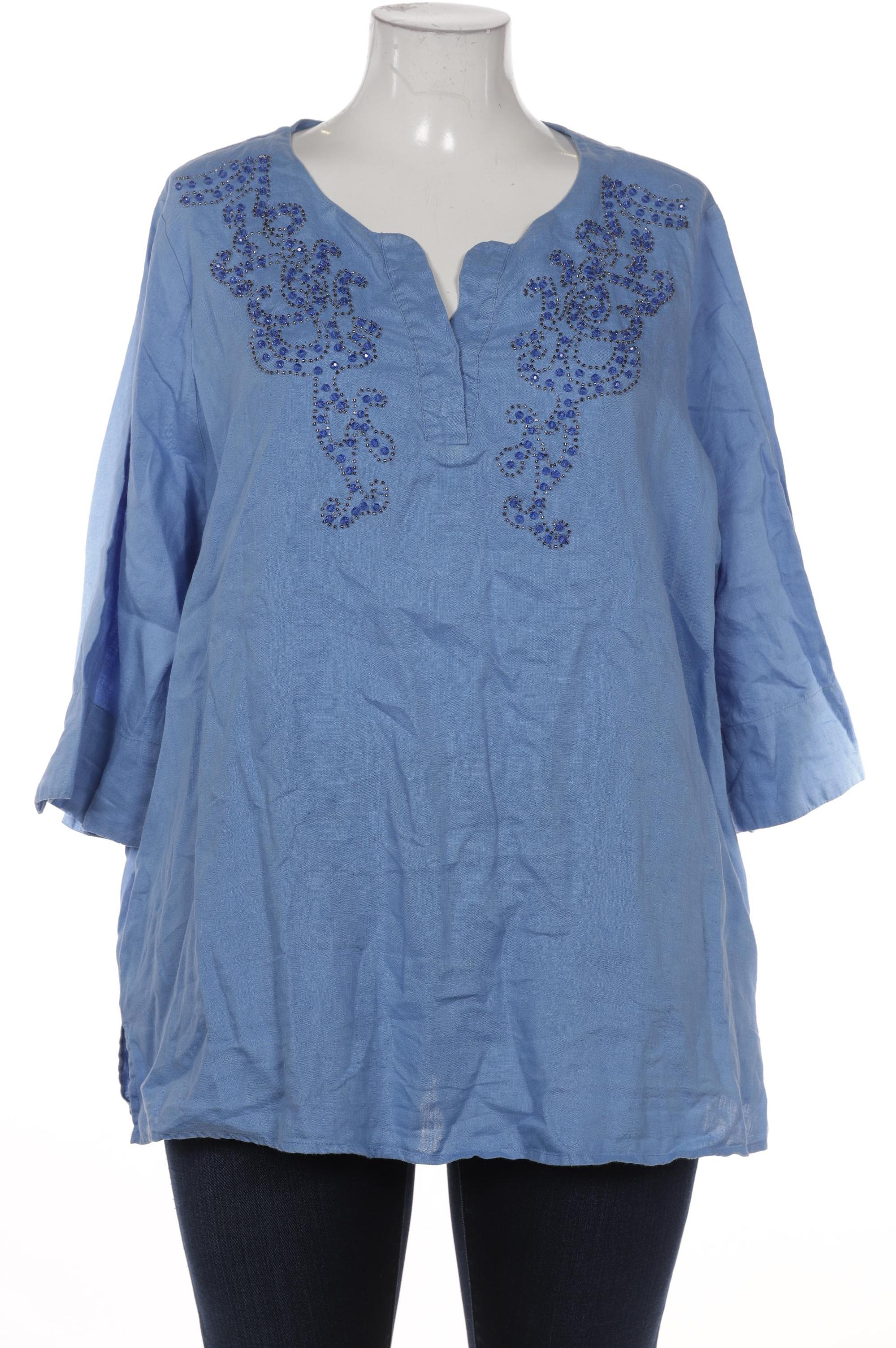

Selection by Ulla Popken Damen Bluse, blau, Gr. 46