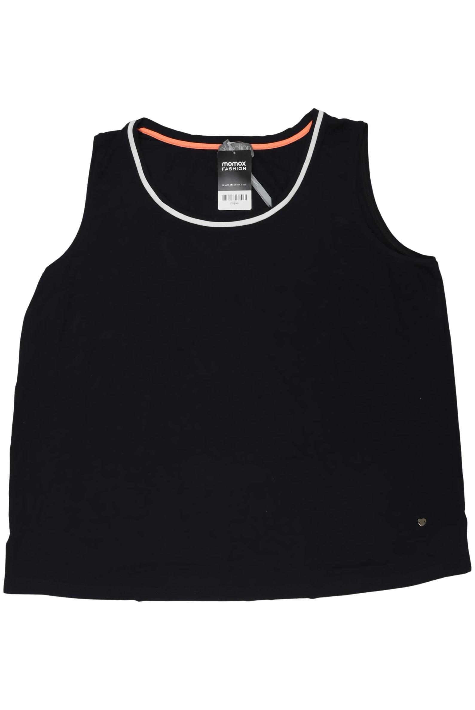 

Selection by Ulla Popken Damen Top, schwarz, Gr. 52