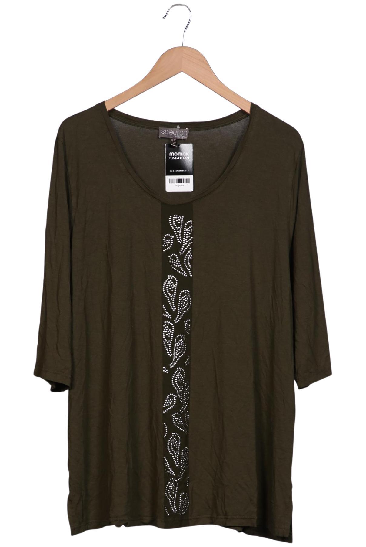 

Selection by Ulla Popken Damen Langarmshirt, grün, Gr. 50