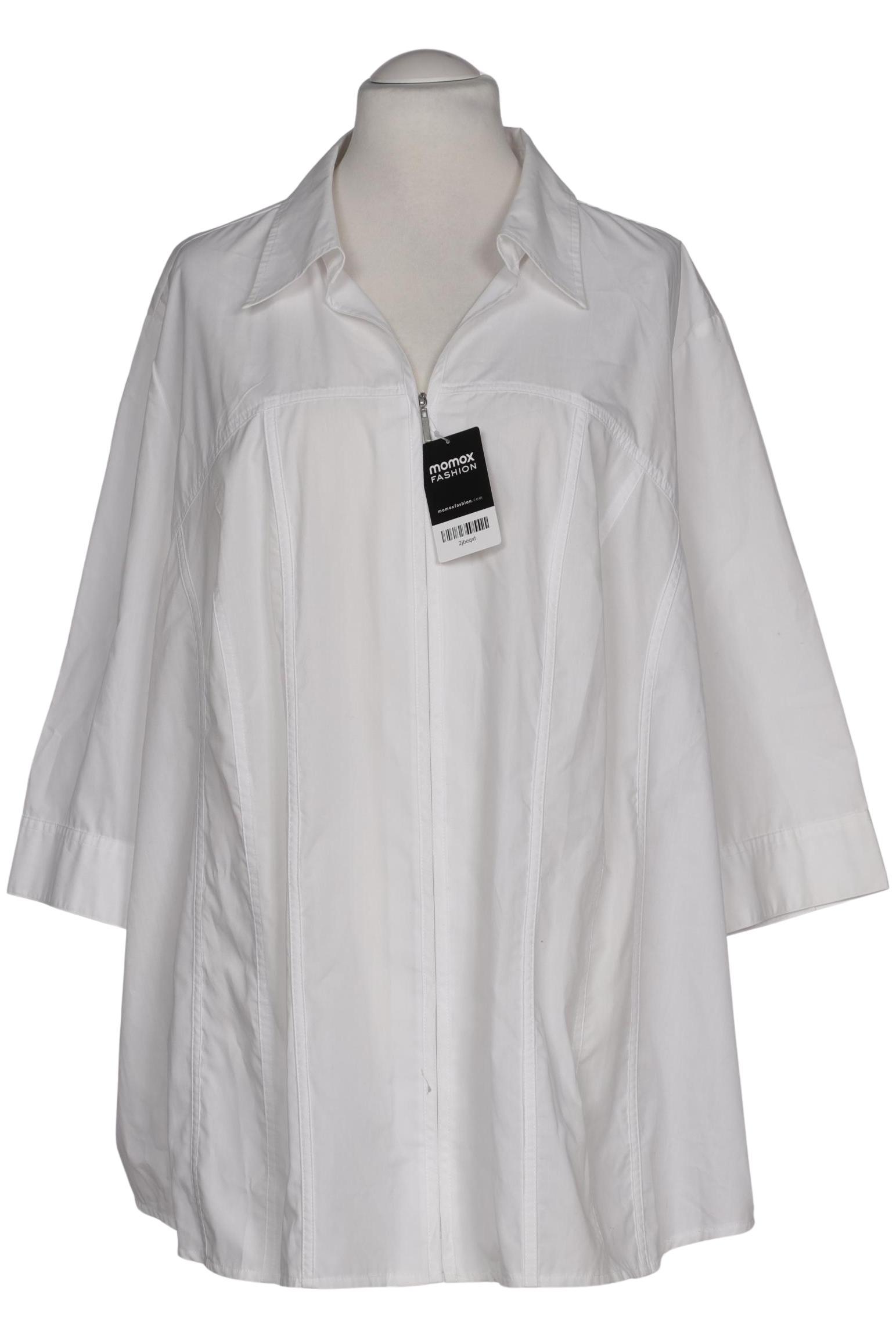 

Selection by Ulla Popken Damen Bluse, weiß, Gr. 58