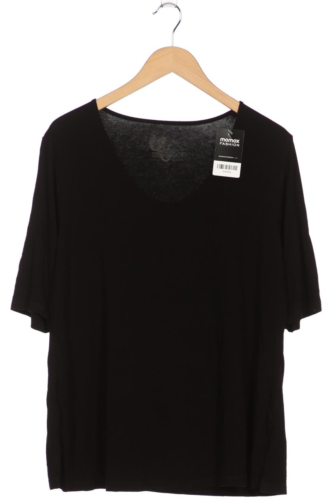 

Selection by Ulla Popken Damen T-Shirt, schwarz, Gr. 46