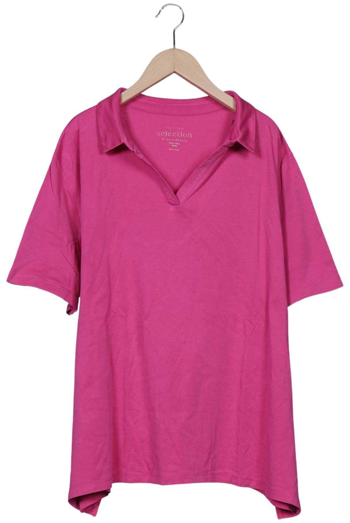 

Selection by Ulla Popken Damen Poloshirt, pink, Gr. 50