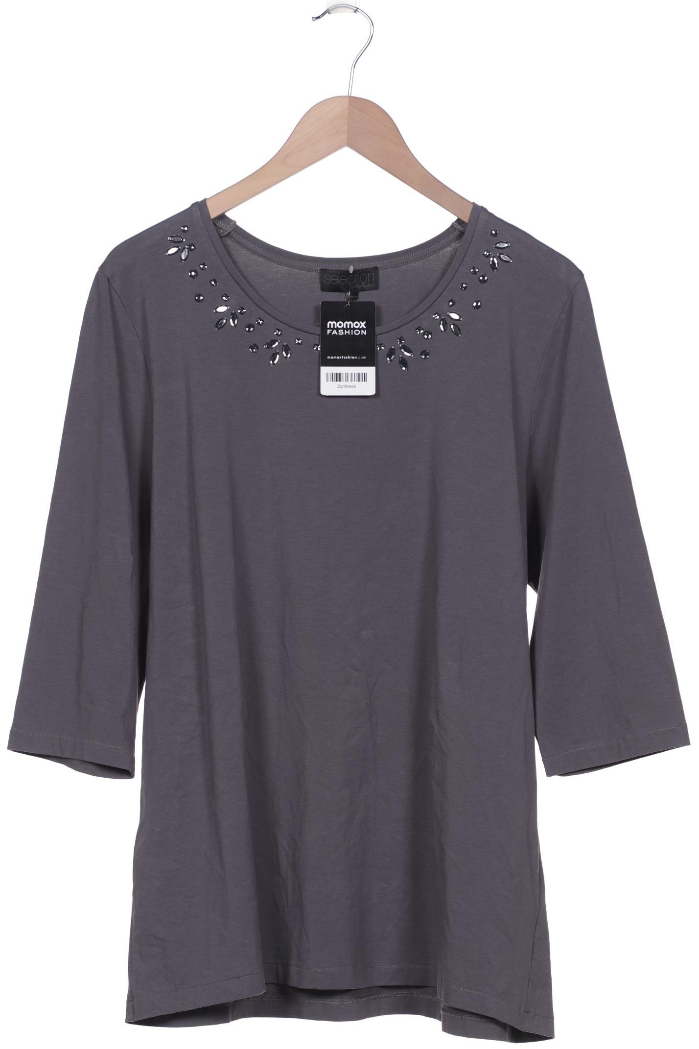 

Selection by Ulla Popken Damen Langarmshirt, grau