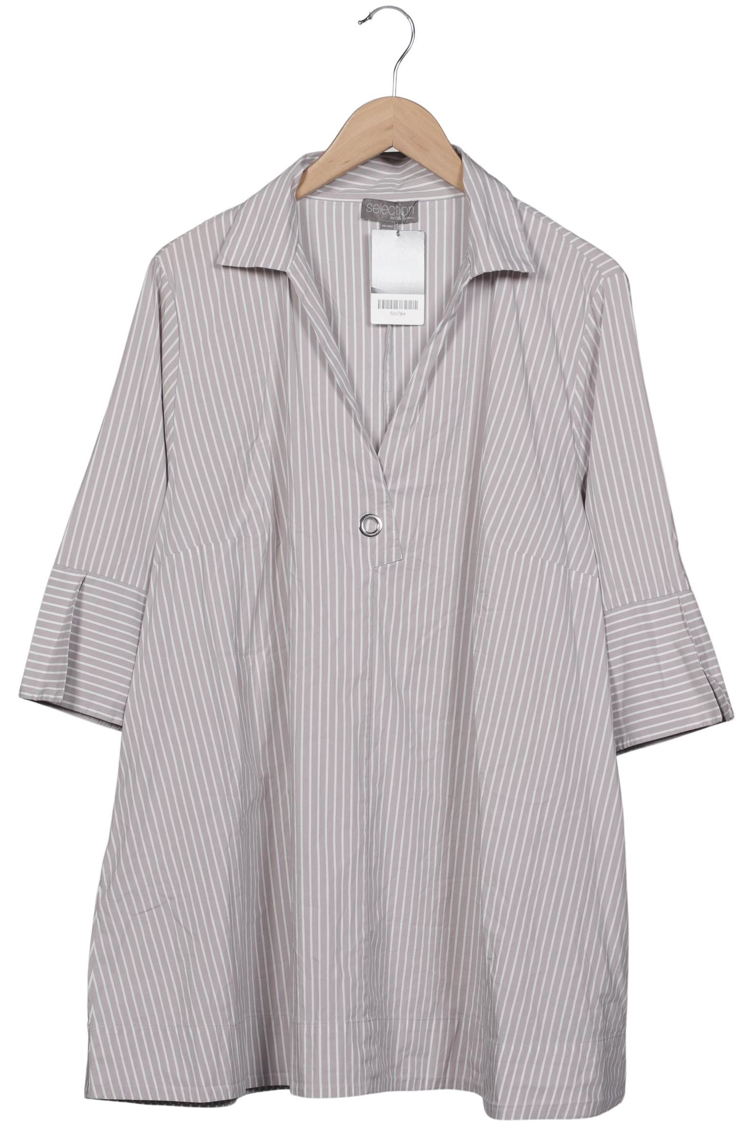 

Selection by Ulla Popken Damen Bluse, grau, Gr. 50