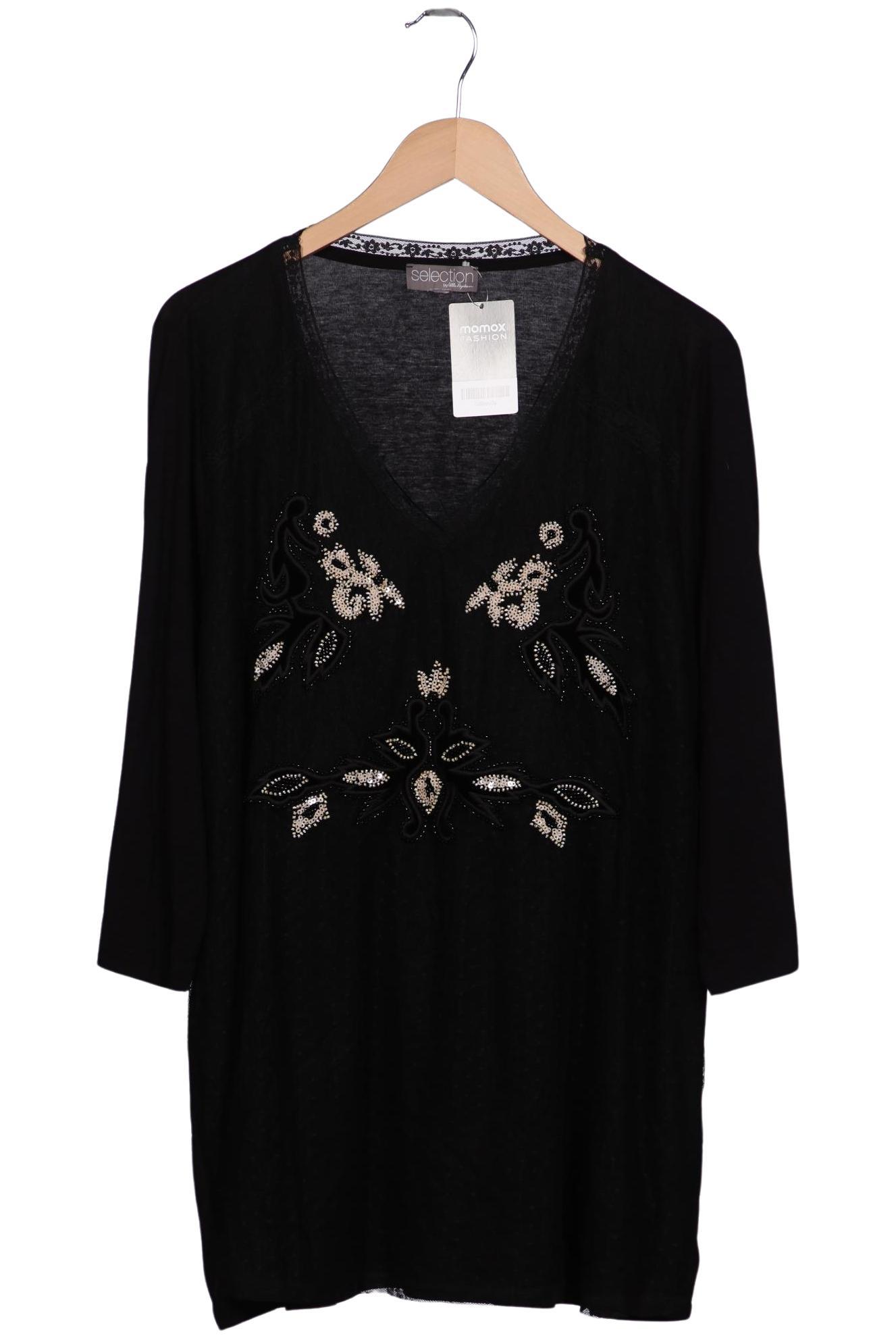 

Selection by Ulla Popken Damen T-Shirt, schwarz, Gr. 46