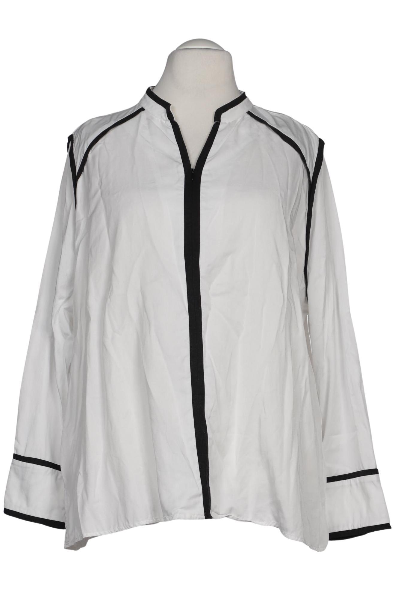 

Selection by Ulla Popken Damen Bluse, weiß, Gr. 54