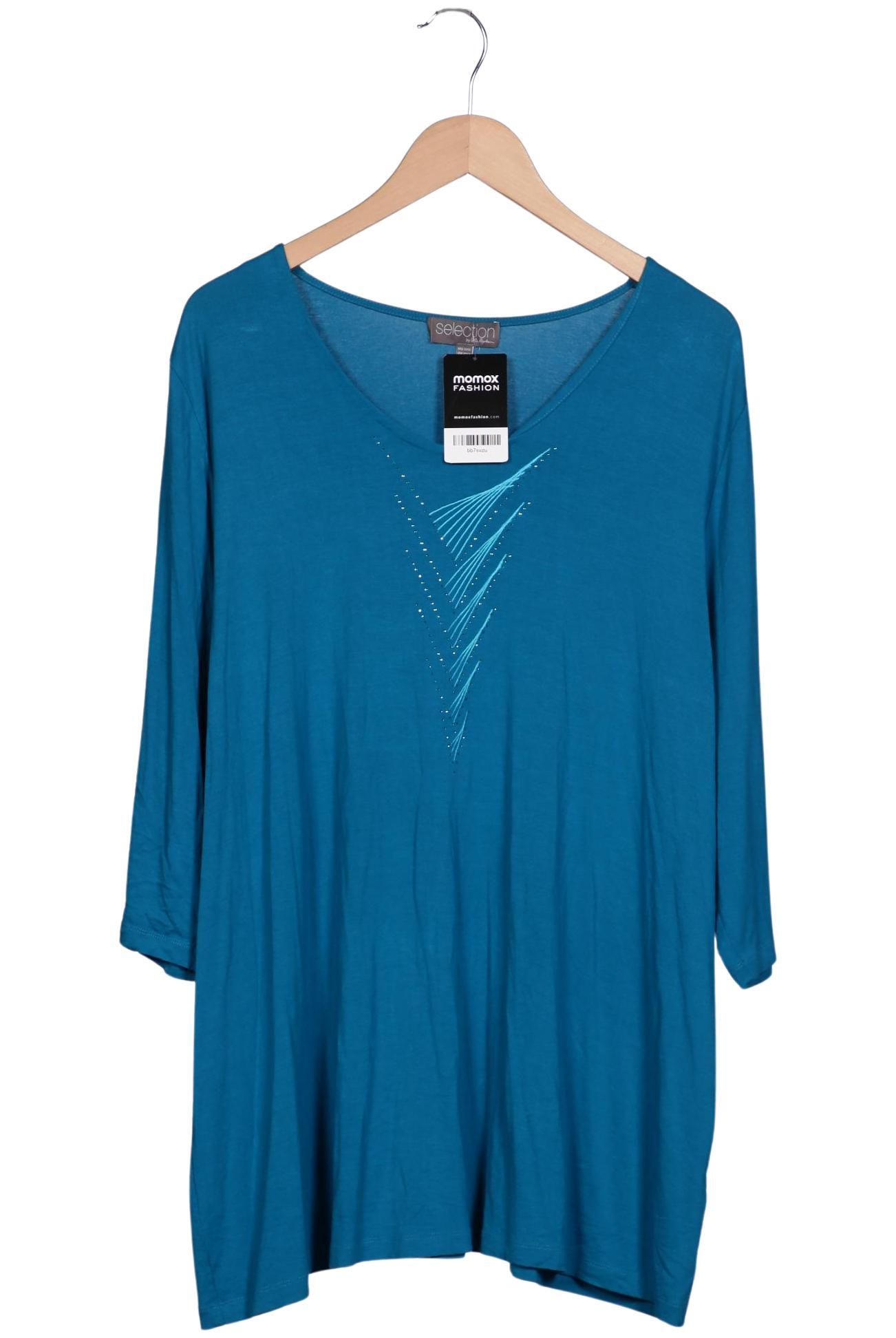 

Selection by Ulla Popken Damen T-Shirt, blau, Gr. 50