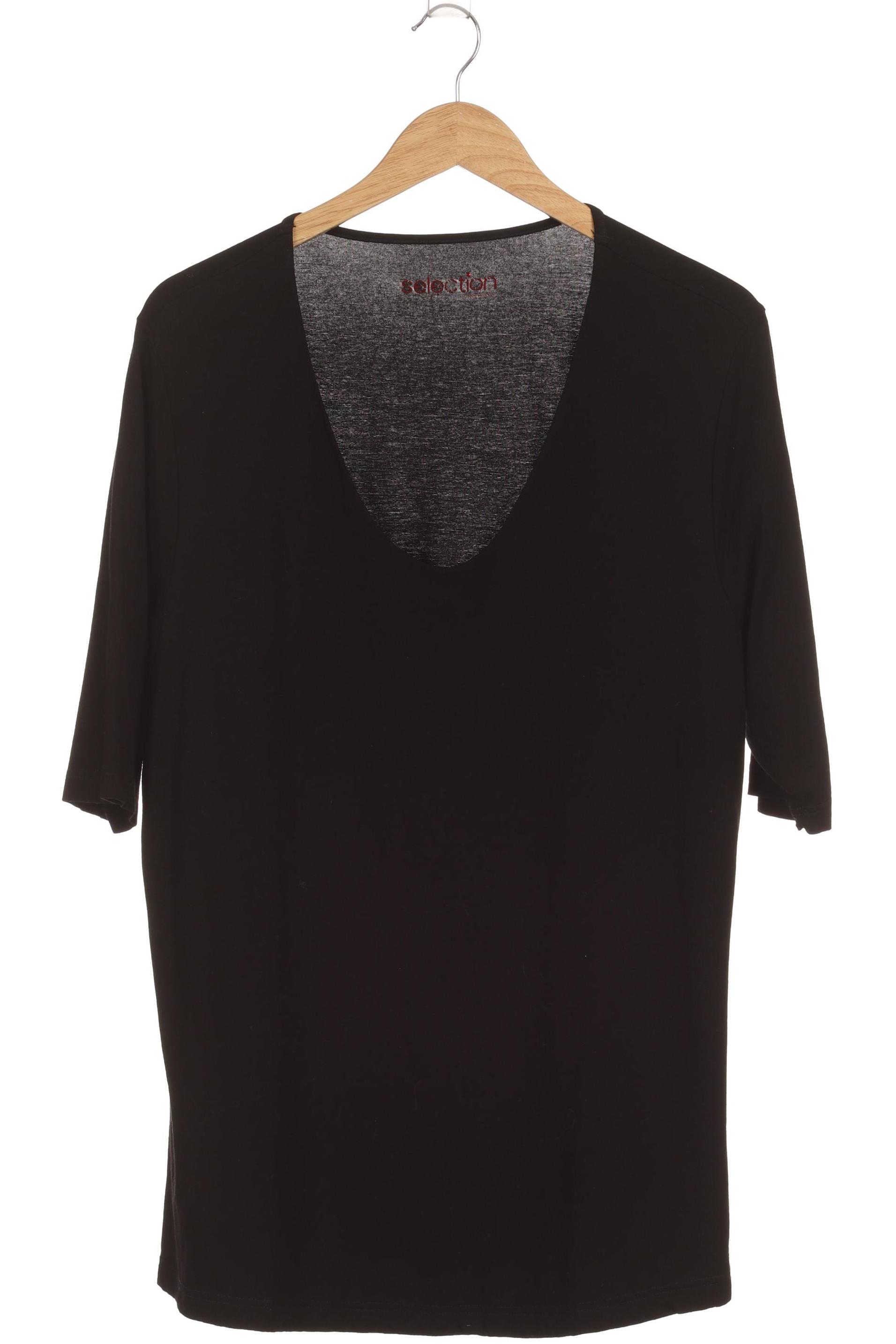 

Selection by Ulla Popken Damen T-Shirt, schwarz, Gr. 46