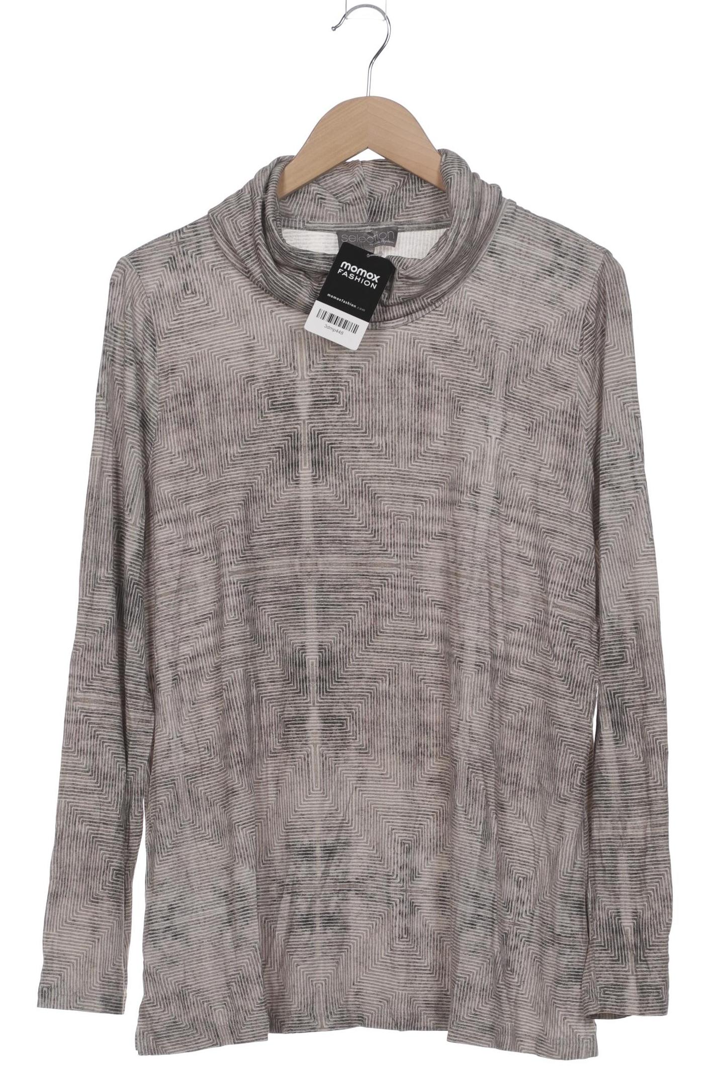 

Selection by Ulla Popken Damen Langarmshirt, grau, Gr. 42