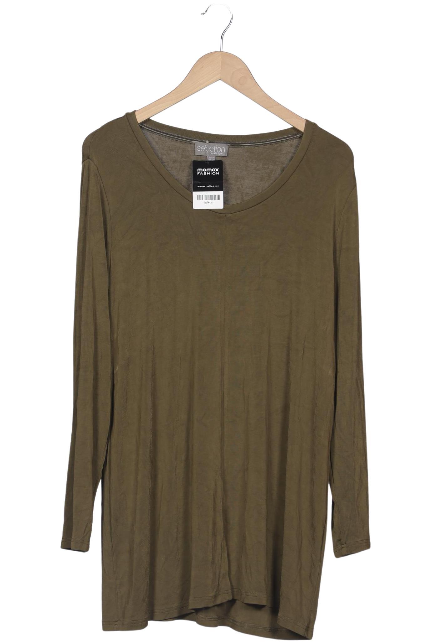 

Selection by Ulla Popken Damen Langarmshirt, grün, Gr. 42
