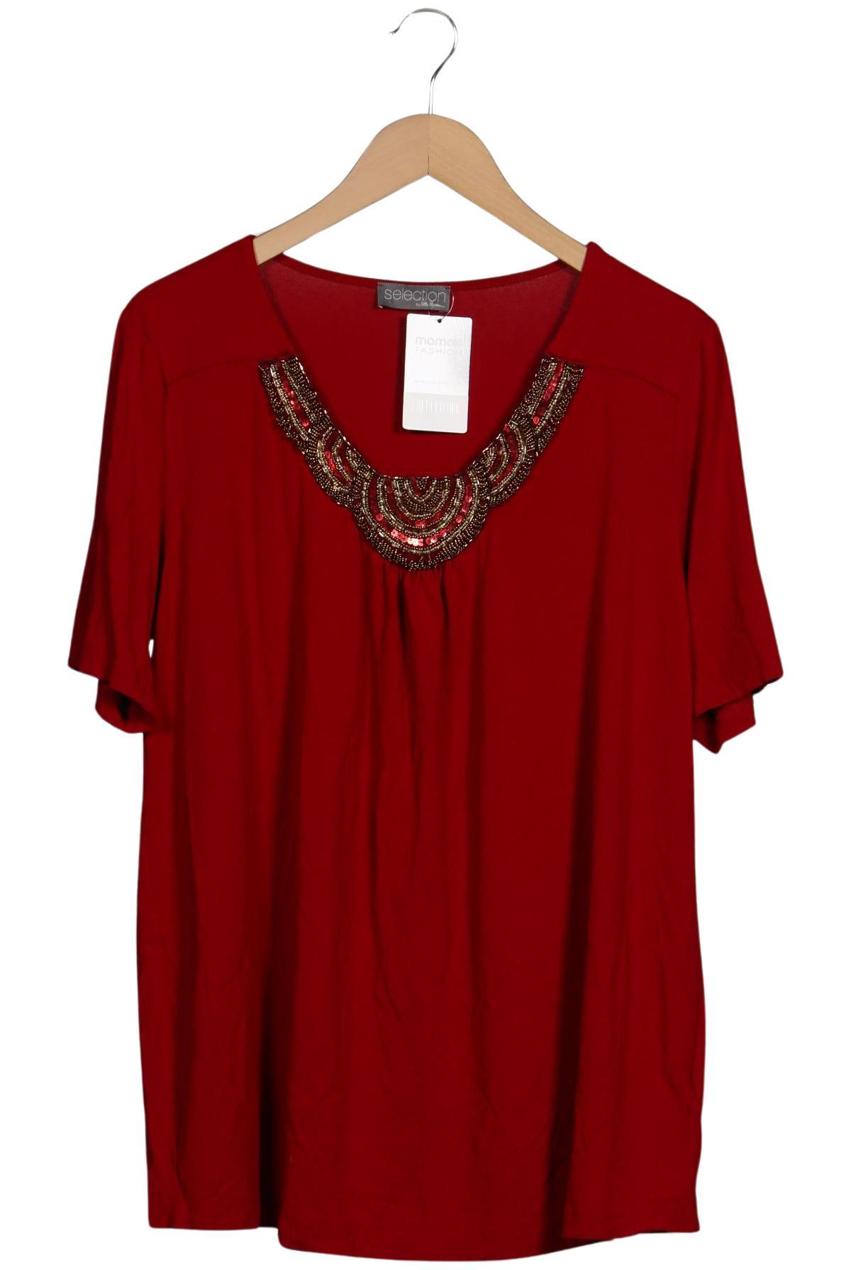 

Selection by Ulla Popken Damen T-Shirt, rot, Gr. 46