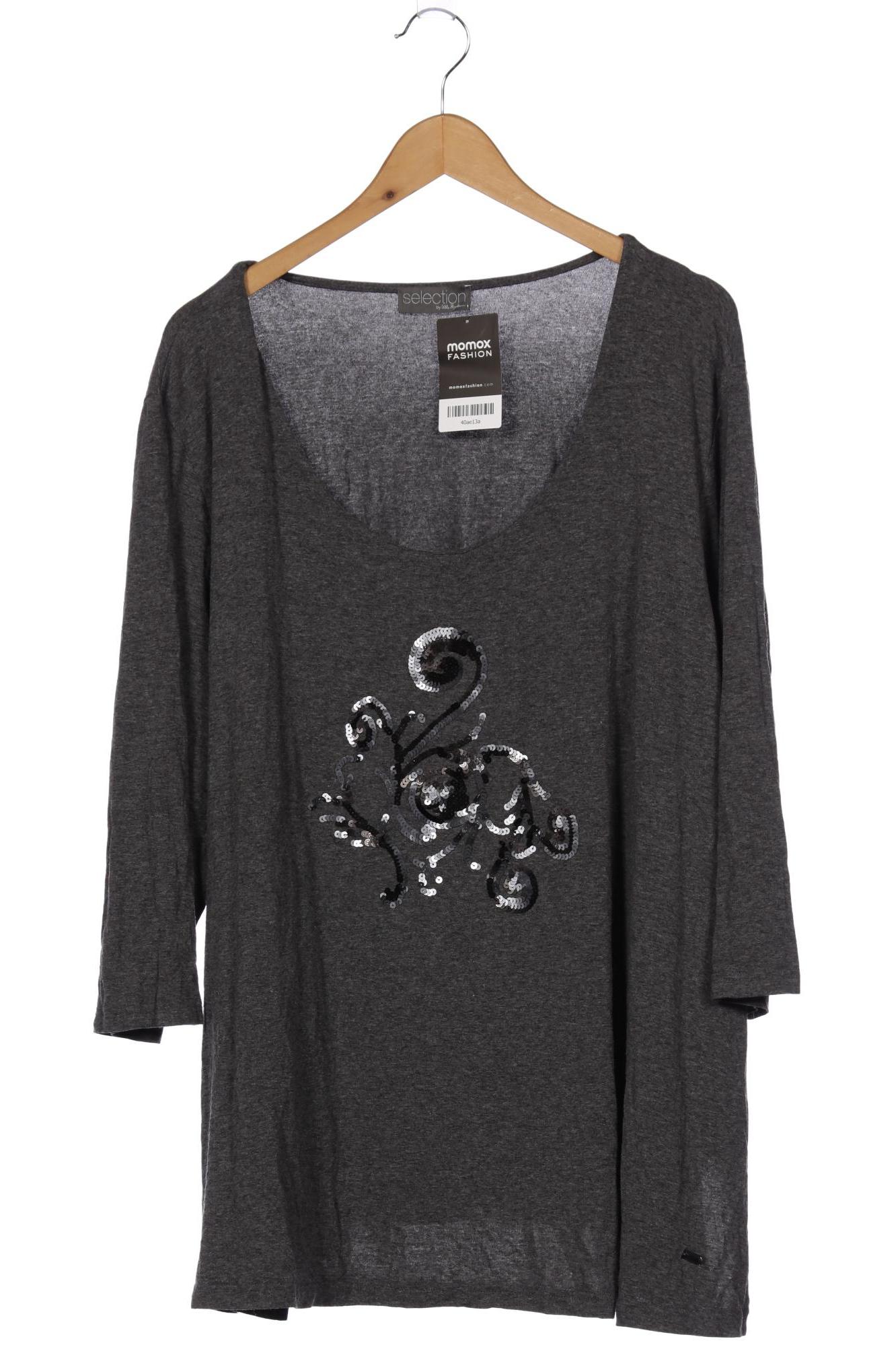 

Selection by Ulla Popken Damen T-Shirt, grau, Gr. 54
