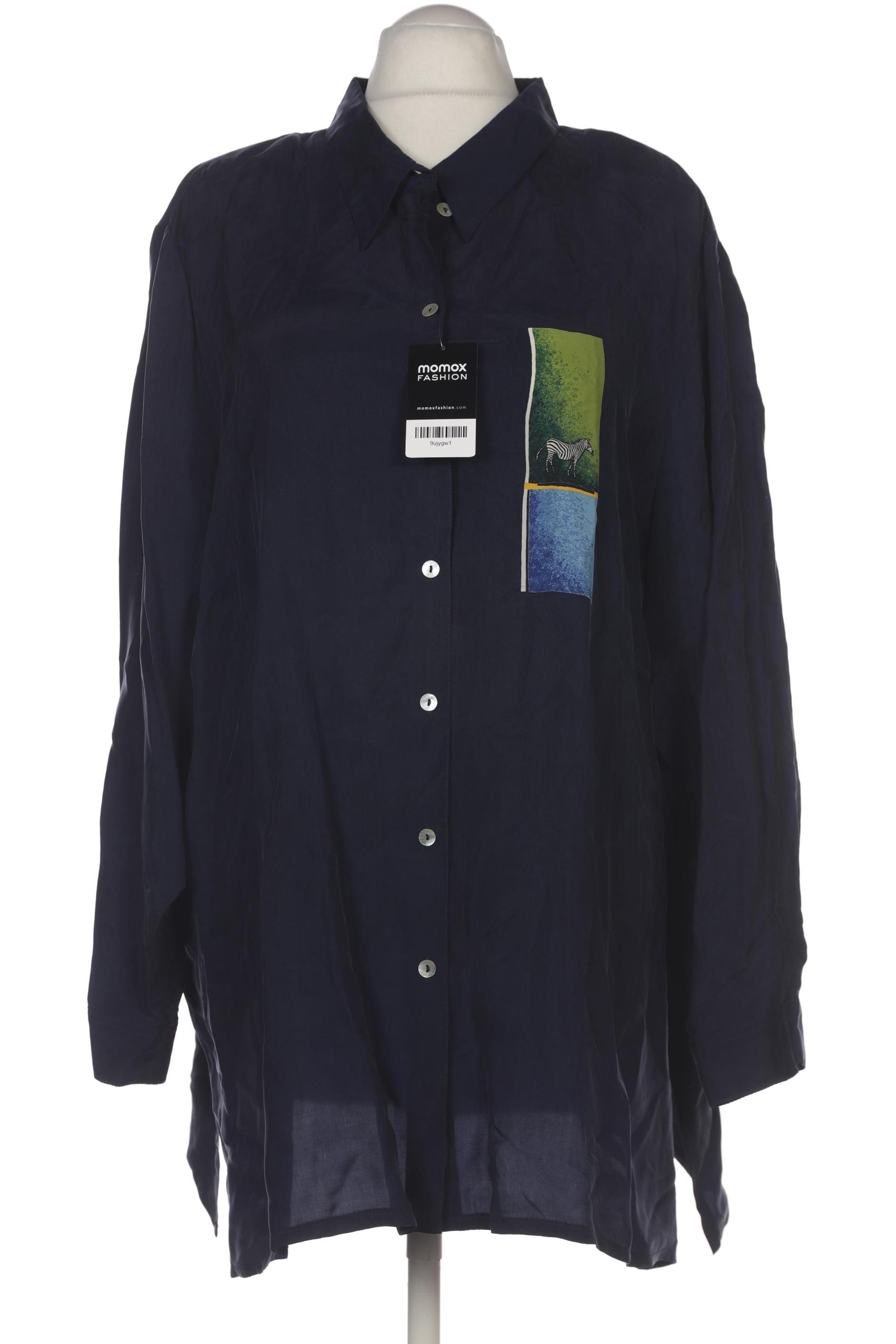 

Selection by Ulla Popken Damen Bluse, marineblau, Gr. 54