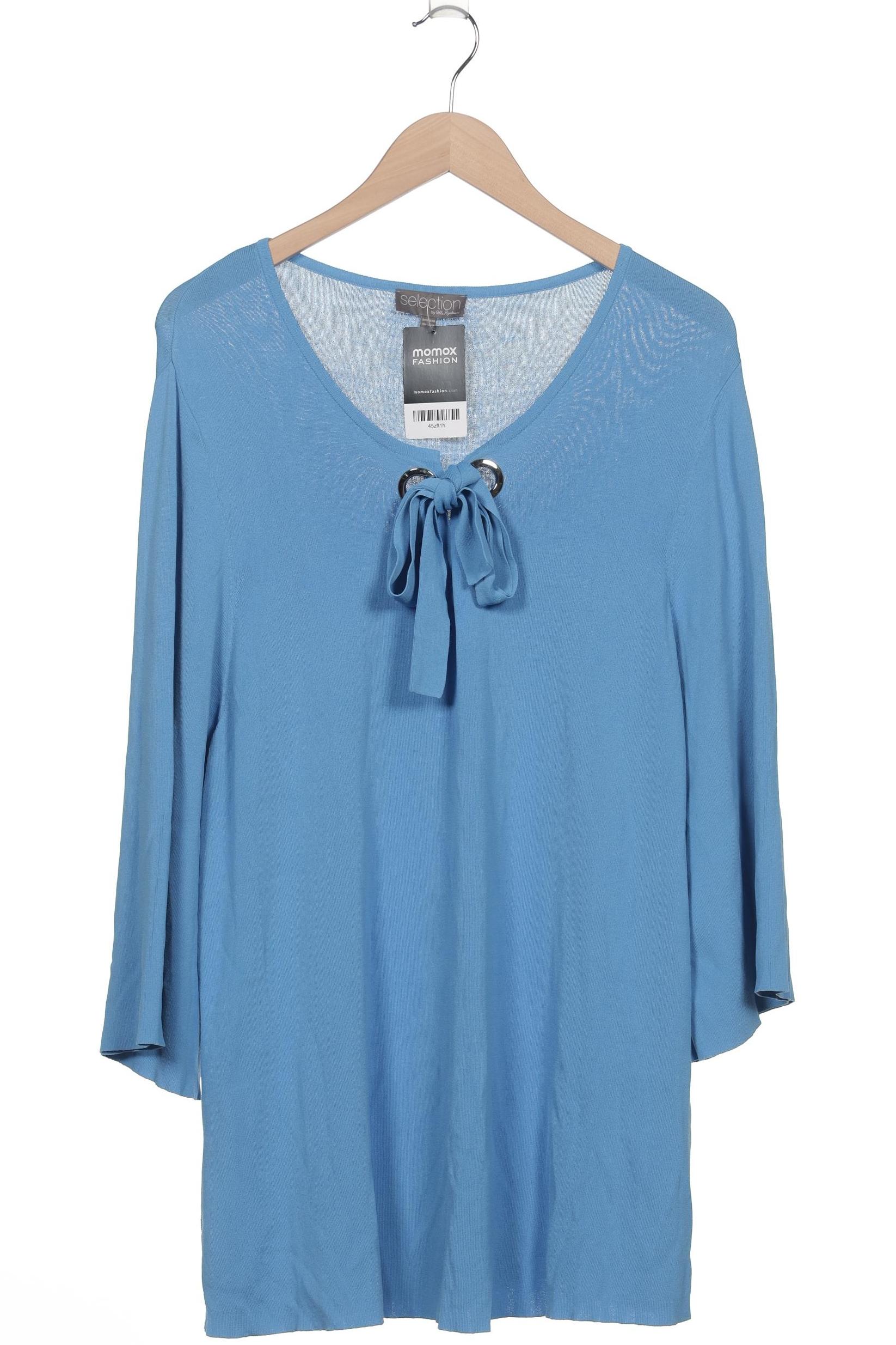 

Selection by Ulla Popken Damen Pullover, blau, Gr. 46