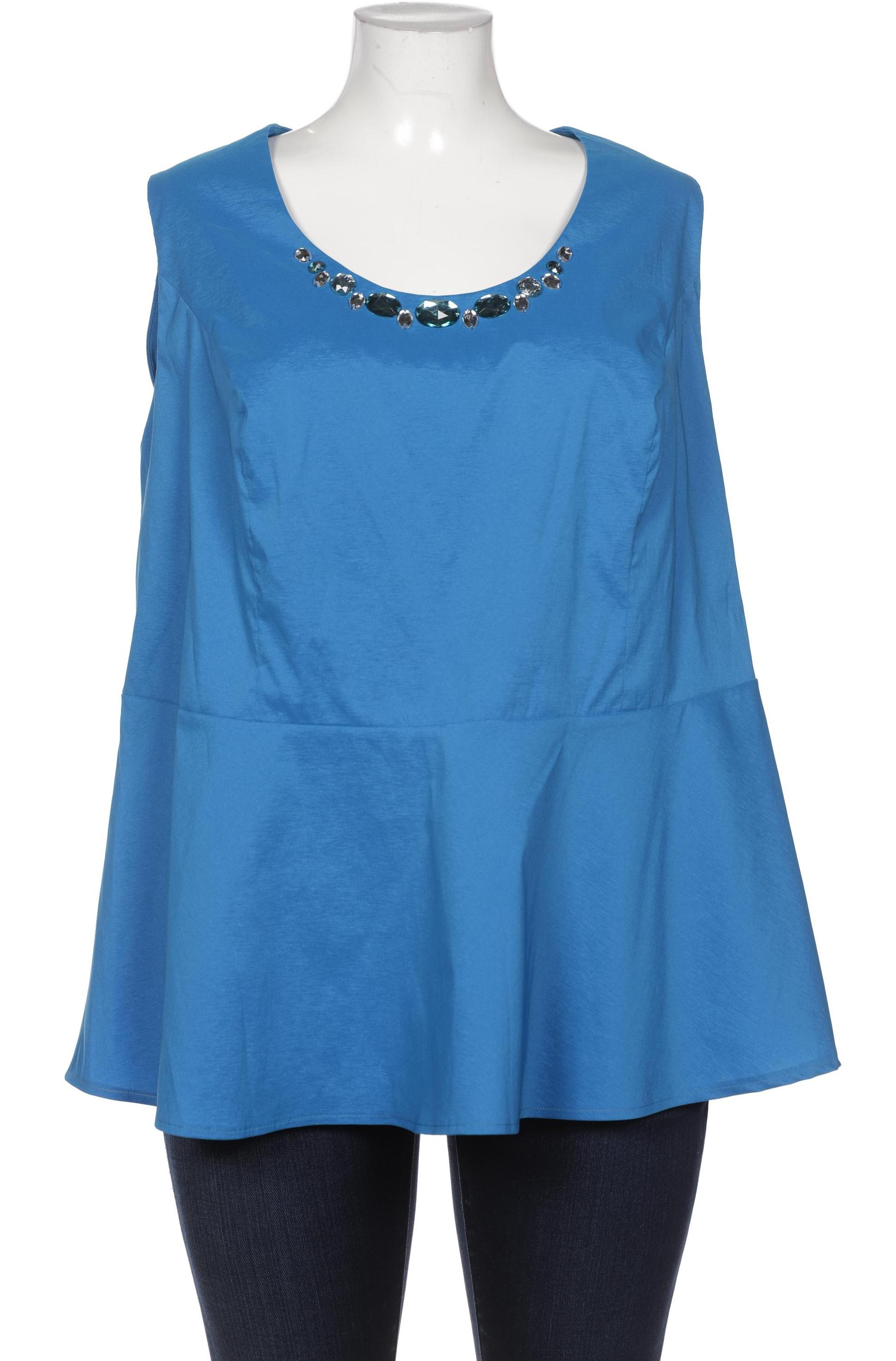

Selection by Ulla Popken Damen Bluse, blau, Gr. 52