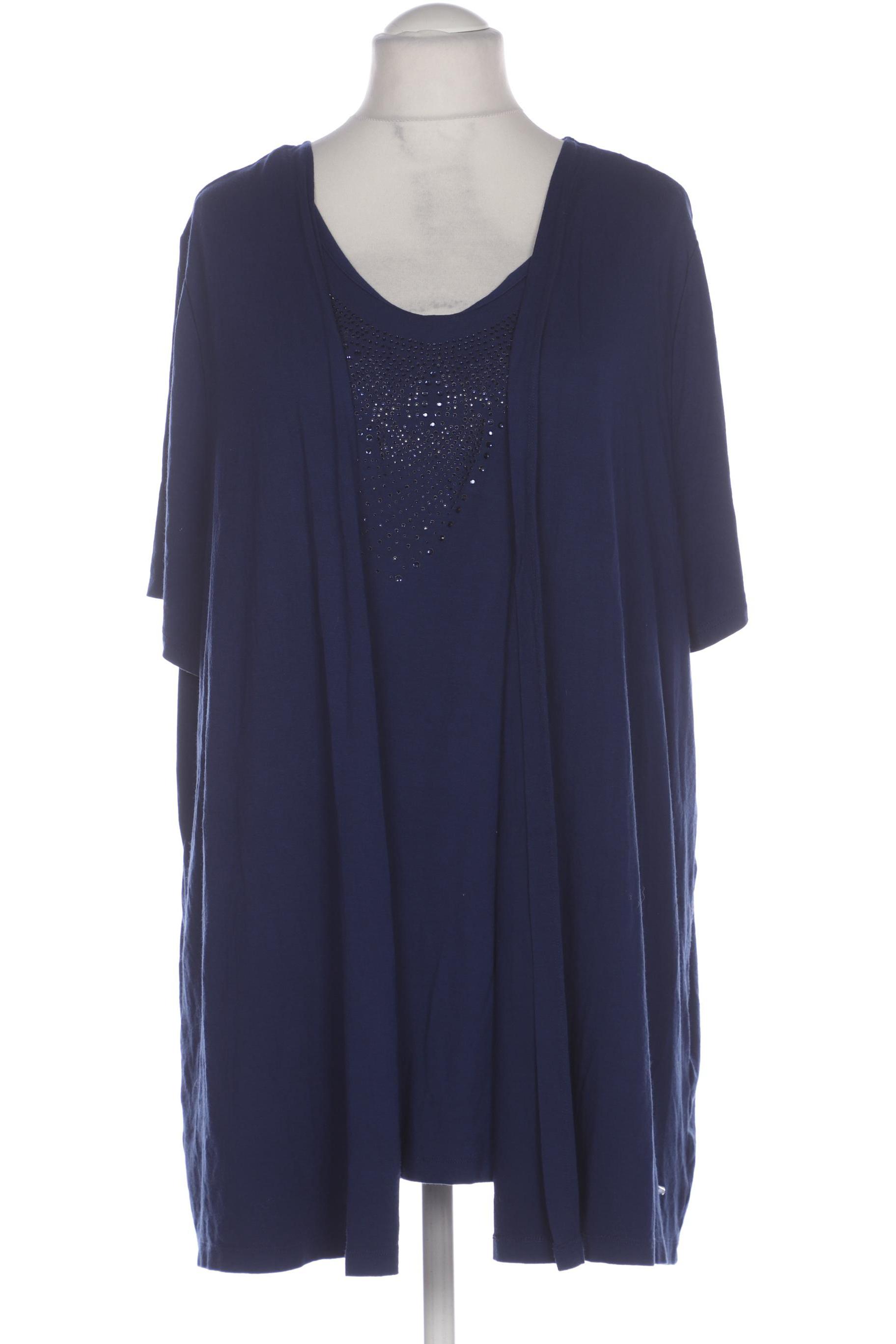 

Selection by Ulla Popken Damen Bluse, marineblau, Gr. 54