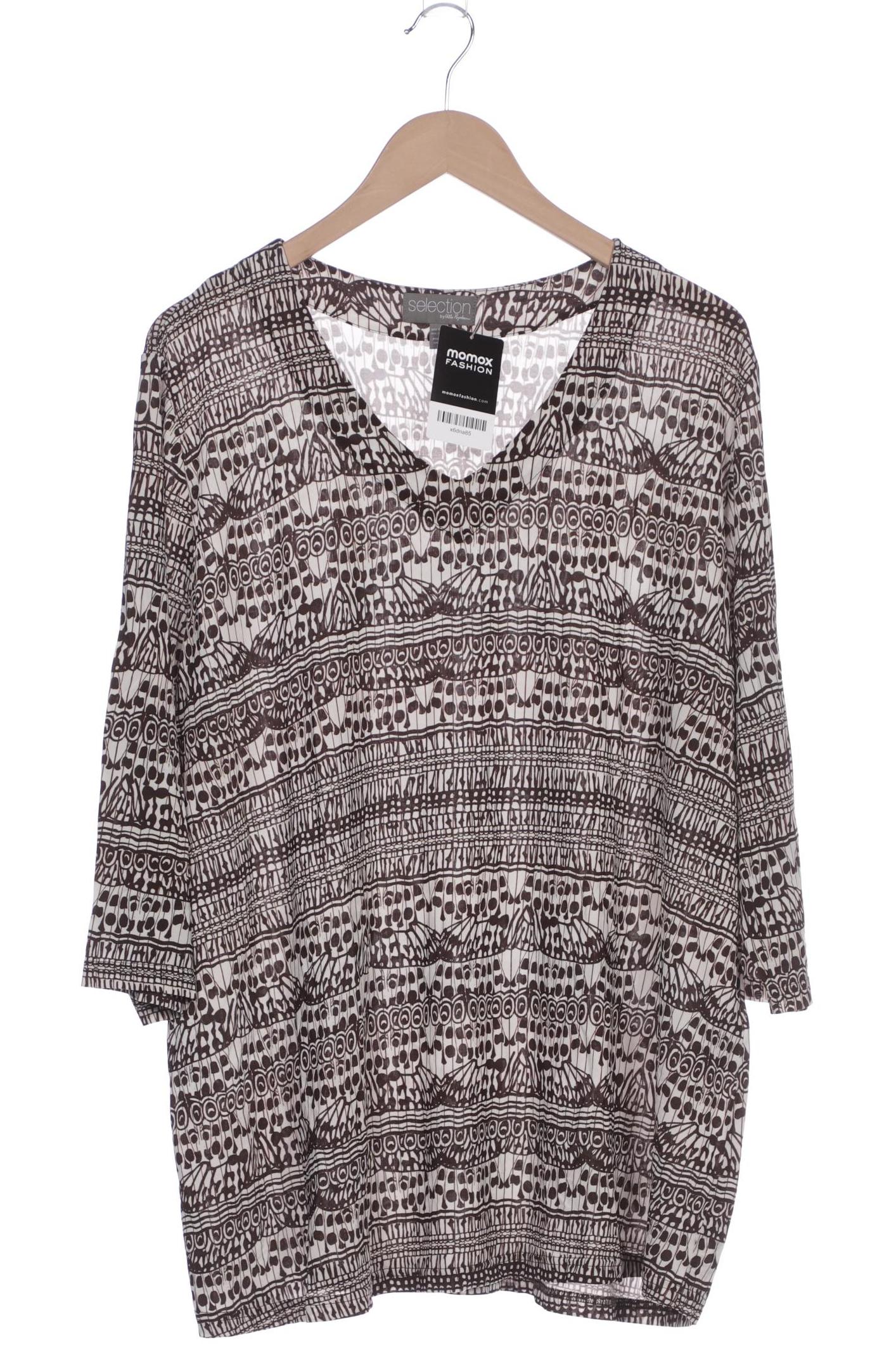 

Selection by Ulla Popken Damen Langarmshirt, braun, Gr. 50