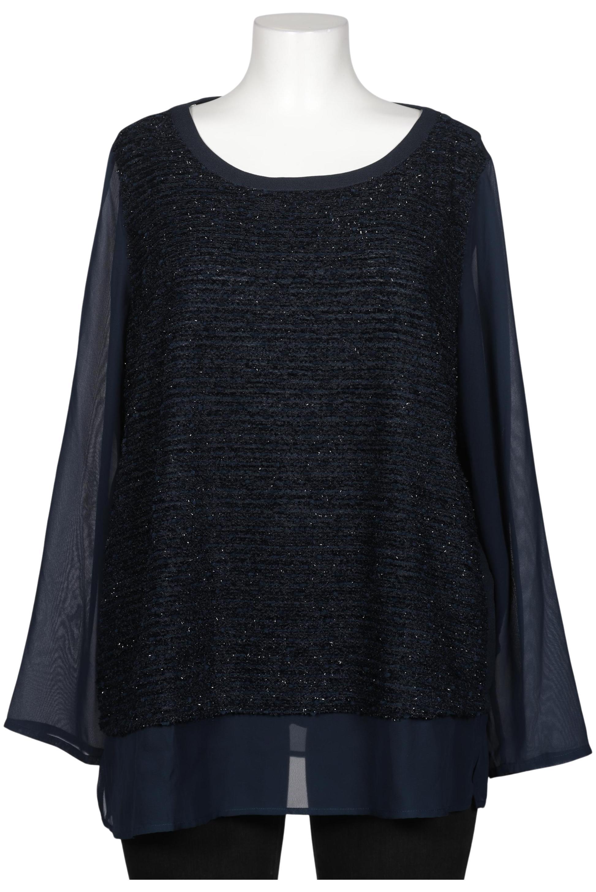 

Selection by Ulla Popken Damen Bluse, marineblau, Gr. 48